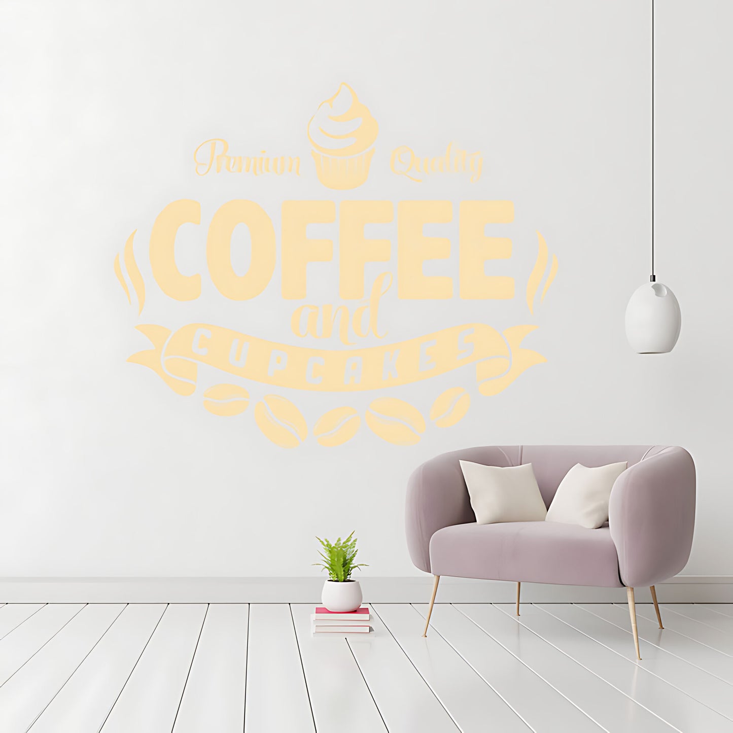 Coffee and Cakes Wall Art Sticker | Vinyl Decal for Restaurant & Cafe