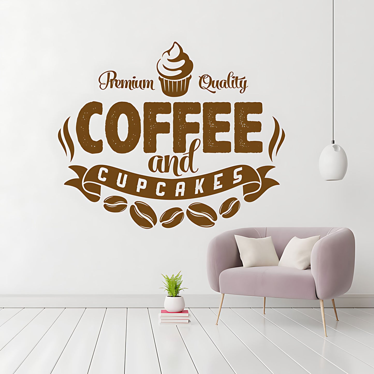 Coffee and Cakes Wall Art Sticker | Vinyl Decal for Restaurant & Cafe