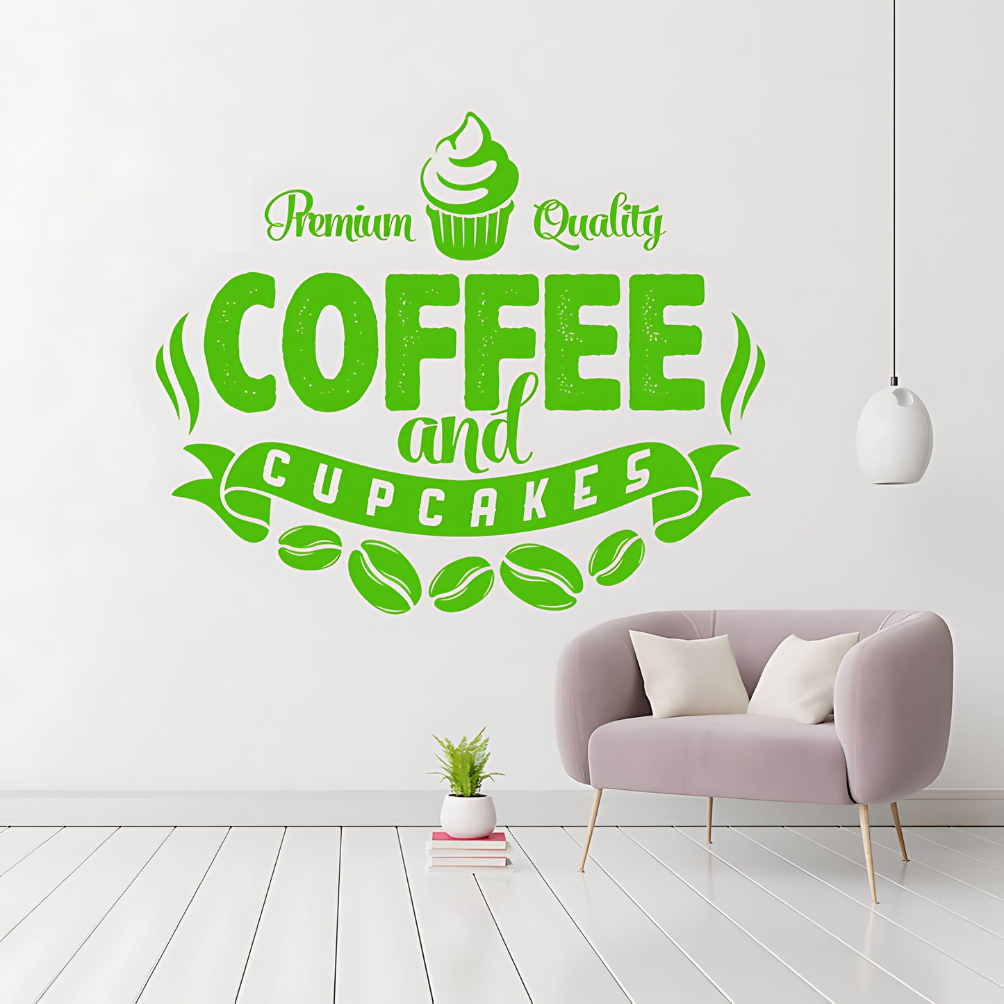 Coffee and Cakes Wall Art Sticker | Vinyl Decal for Restaurant & Cafe