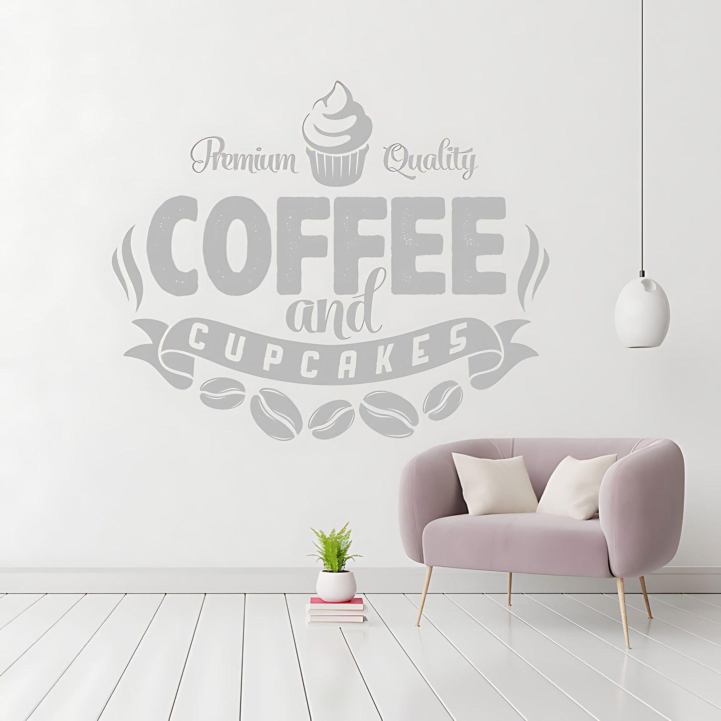 Coffee and Cakes Wall Art Sticker | Vinyl Decal for Restaurant & Cafe