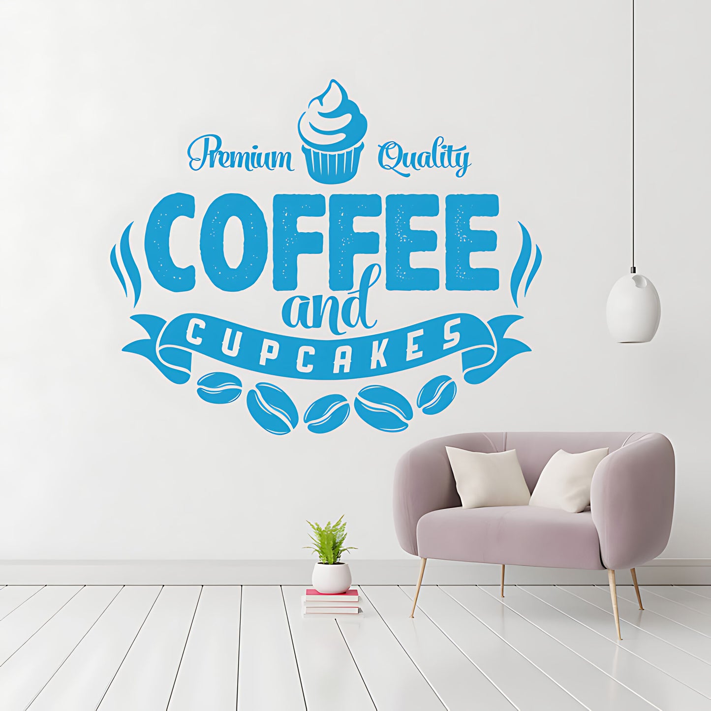 Coffee and Cakes Wall Art Sticker | Vinyl Decal for Restaurant & Cafe