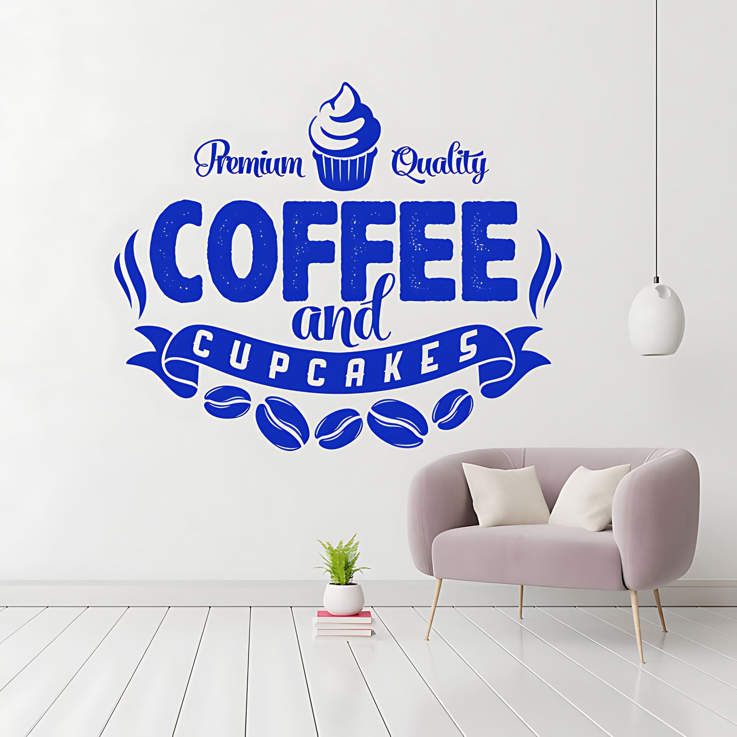 Coffee and Cakes Wall Art Sticker | Vinyl Decal for Restaurant & Cafe