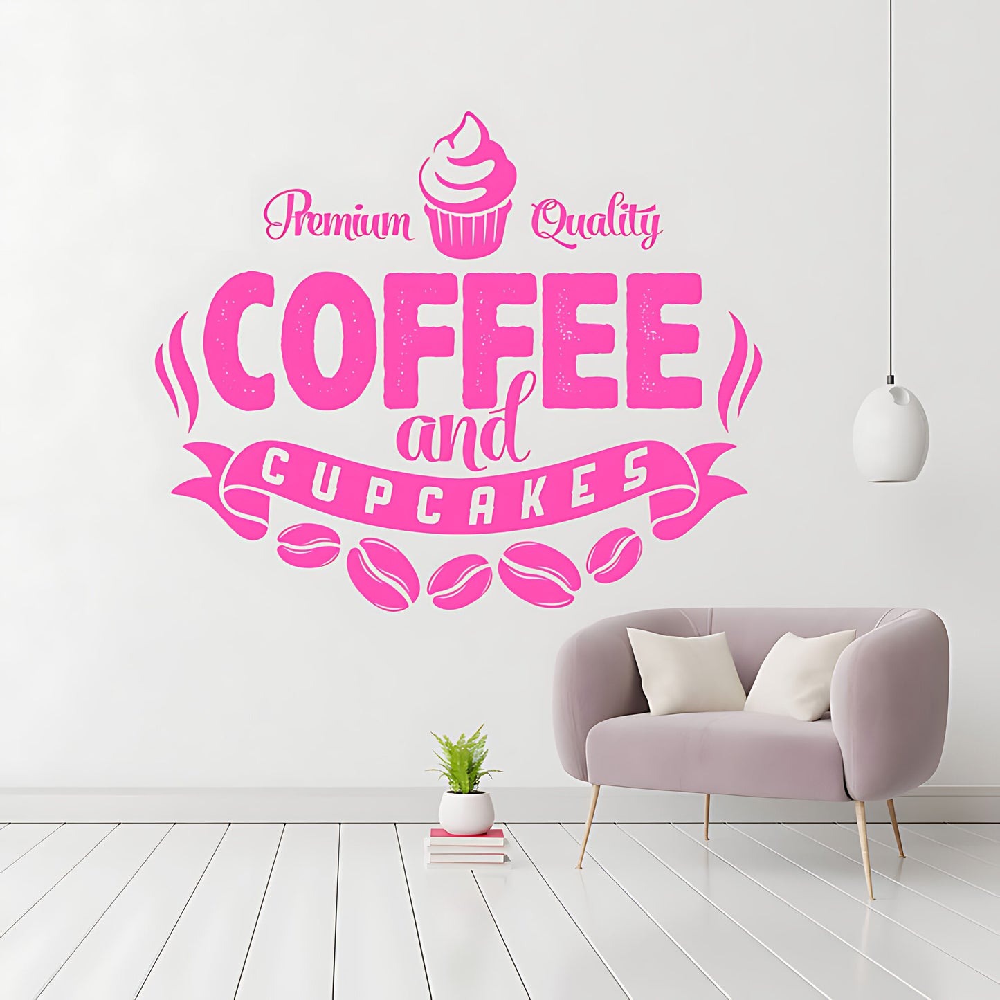 Coffee and Cakes Wall Art Sticker | Vinyl Decal for Restaurant & Cafe