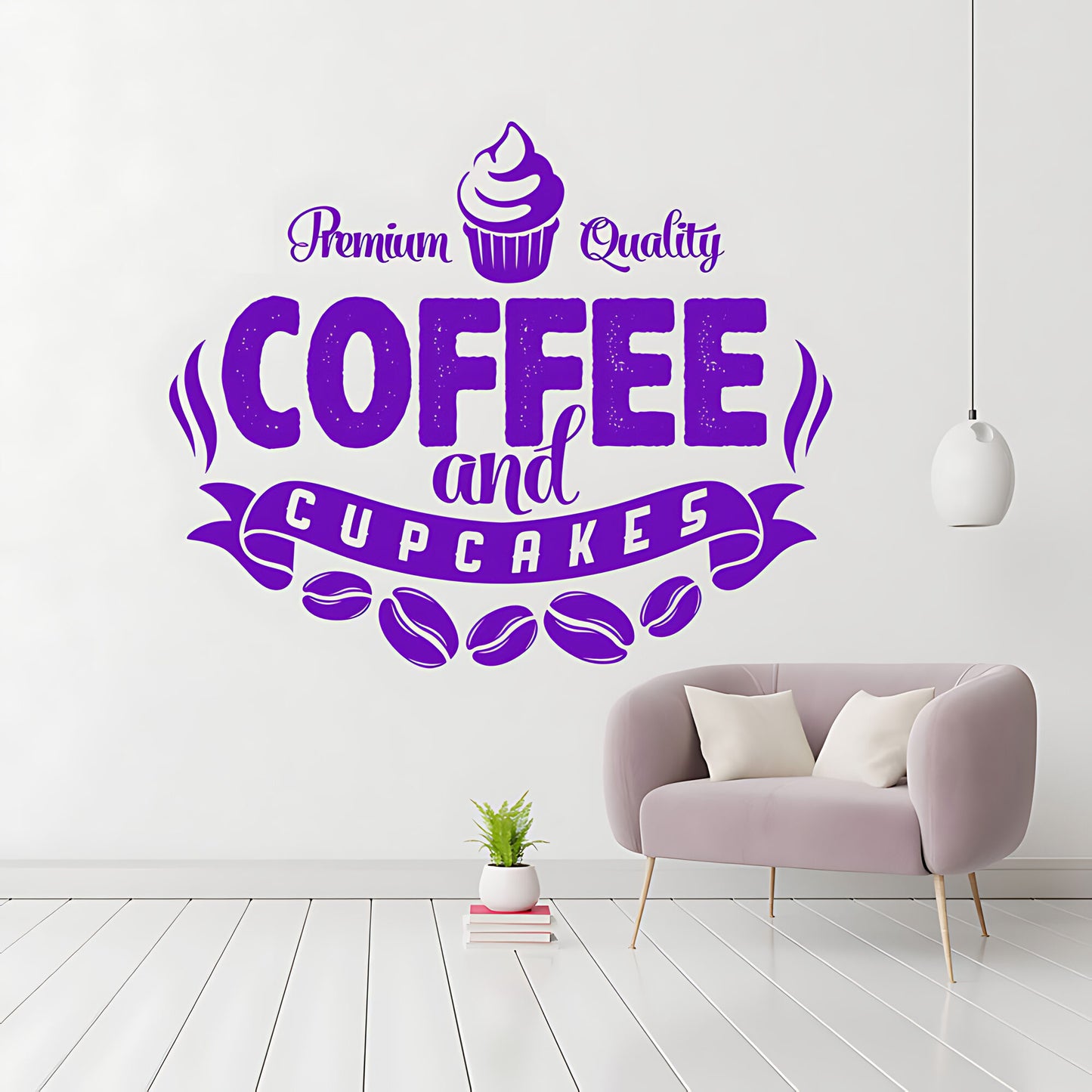 Coffee and Cakes Wall Art Sticker | Vinyl Decal for Restaurant & Cafe