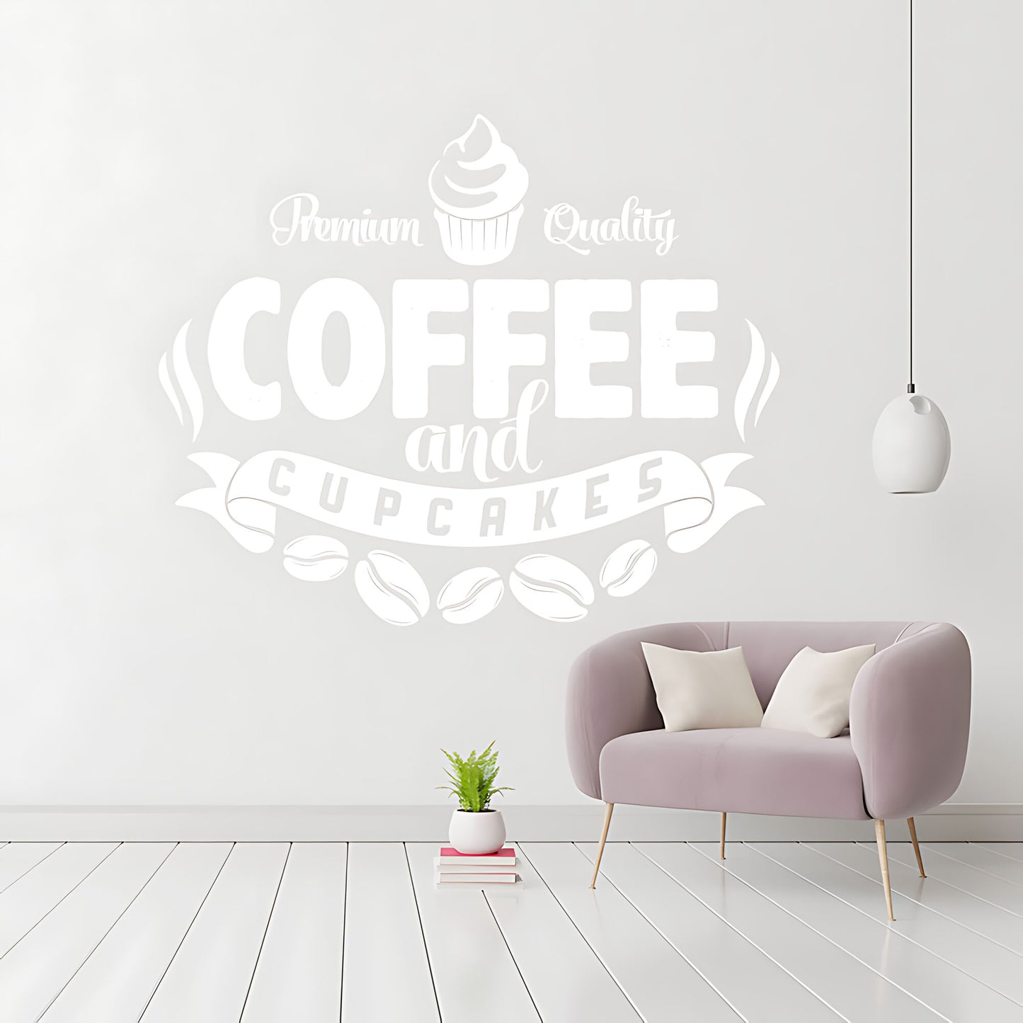 Coffee and Cakes Wall Art Sticker | Vinyl Decal for Restaurant & Cafe