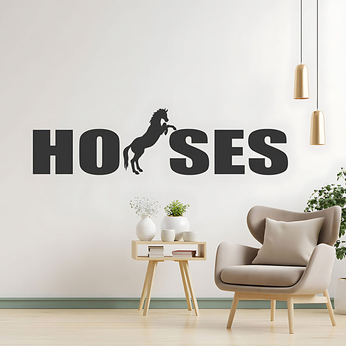 Horses Vehicle Sticker - Equestrian Trailer Graphics