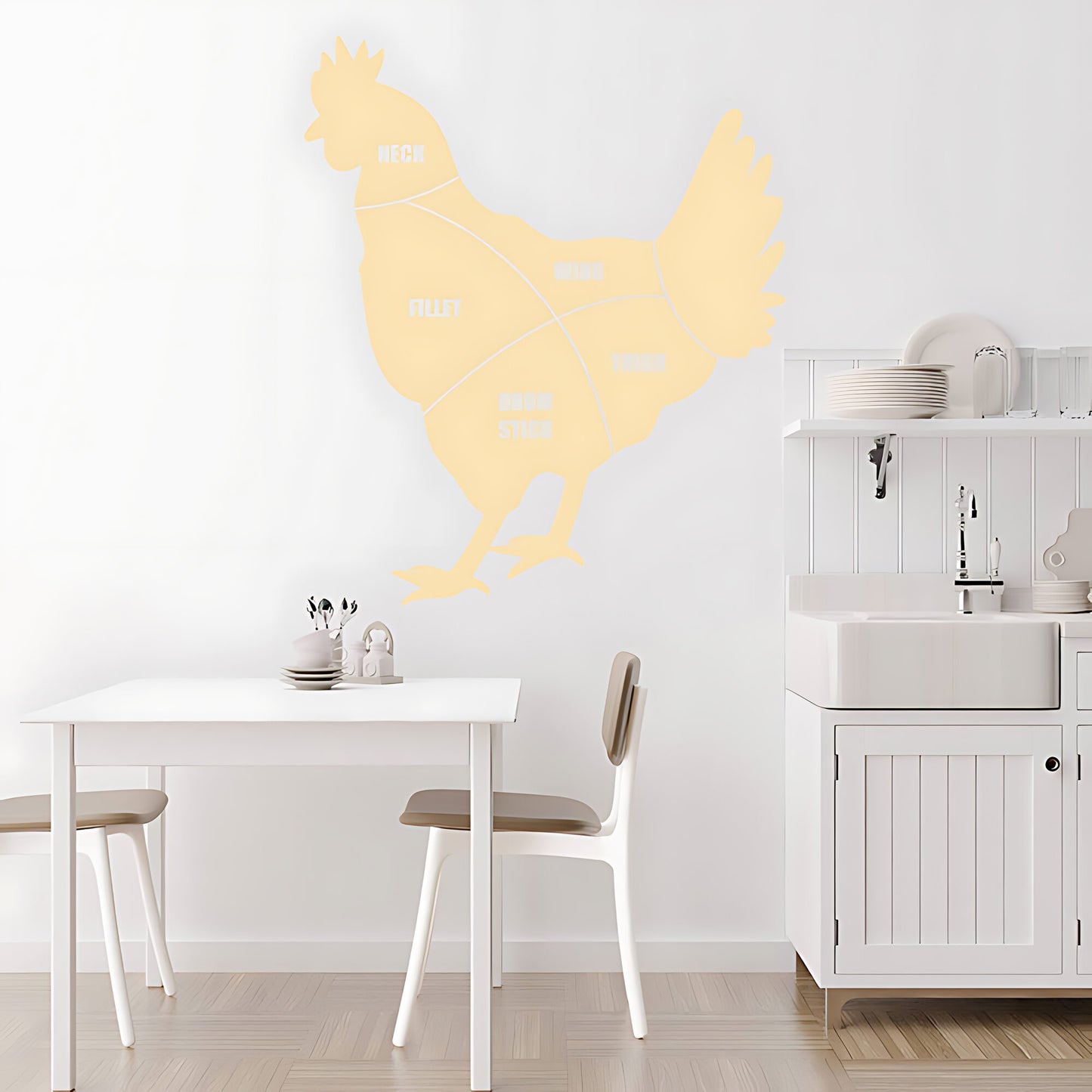 Chicken Cuts Wall Sticker
