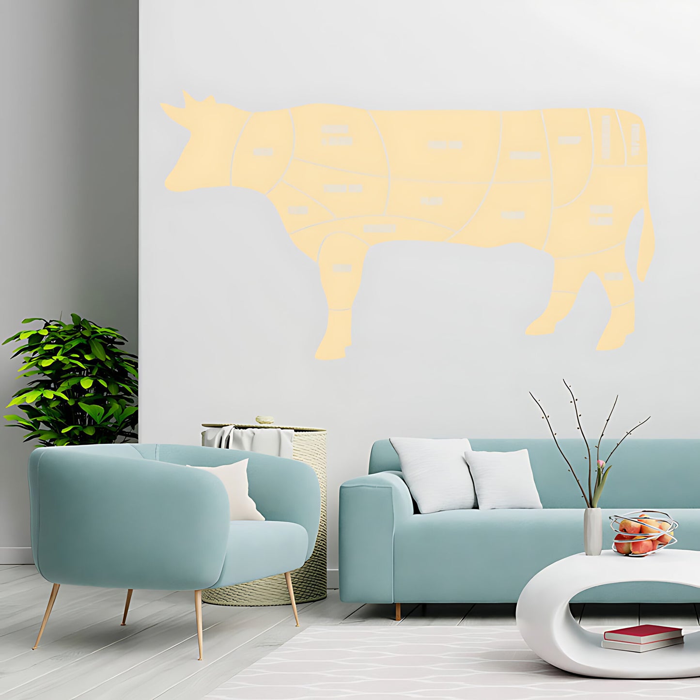 Beef Cuts Wall Sticker