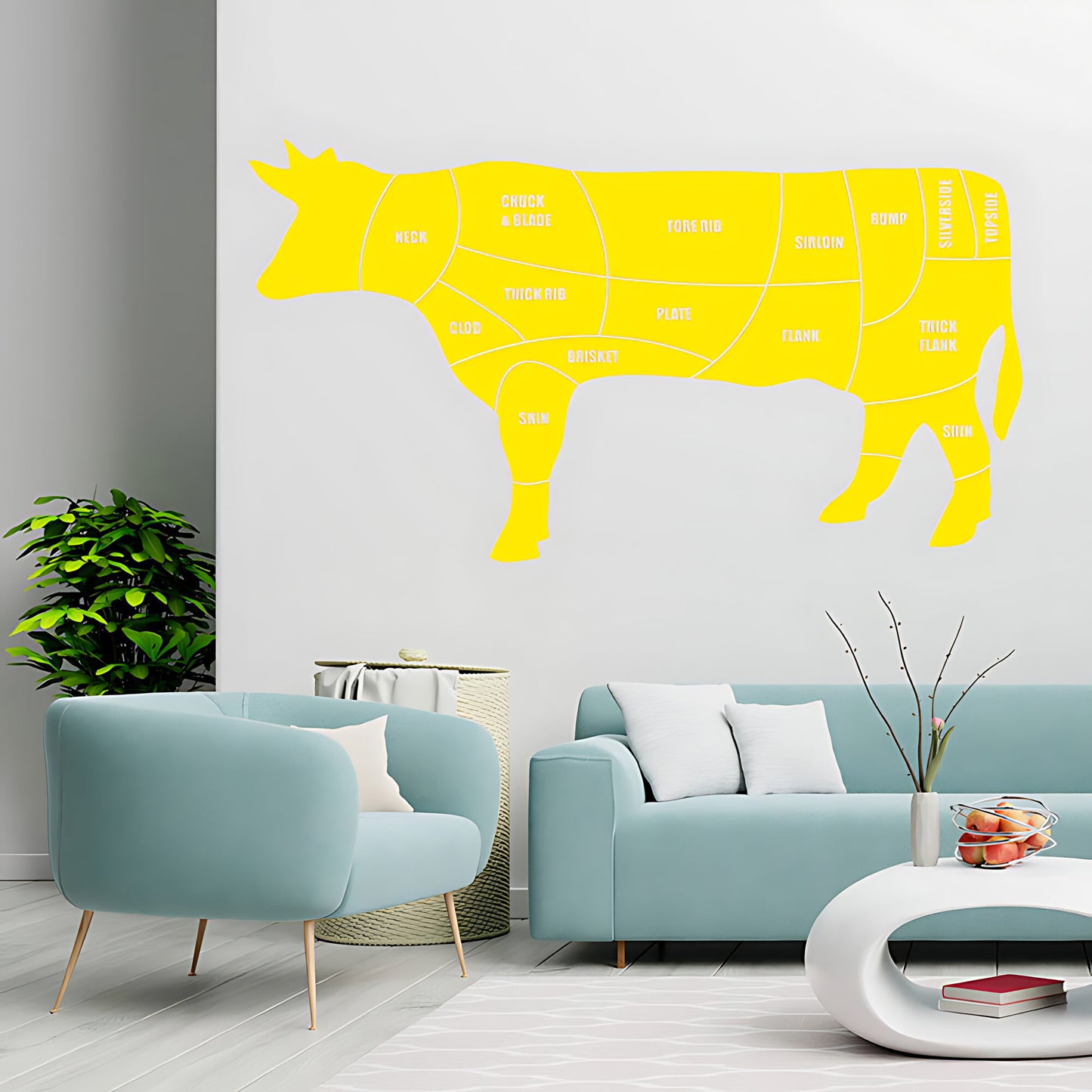 Beef Cuts Wall Sticker