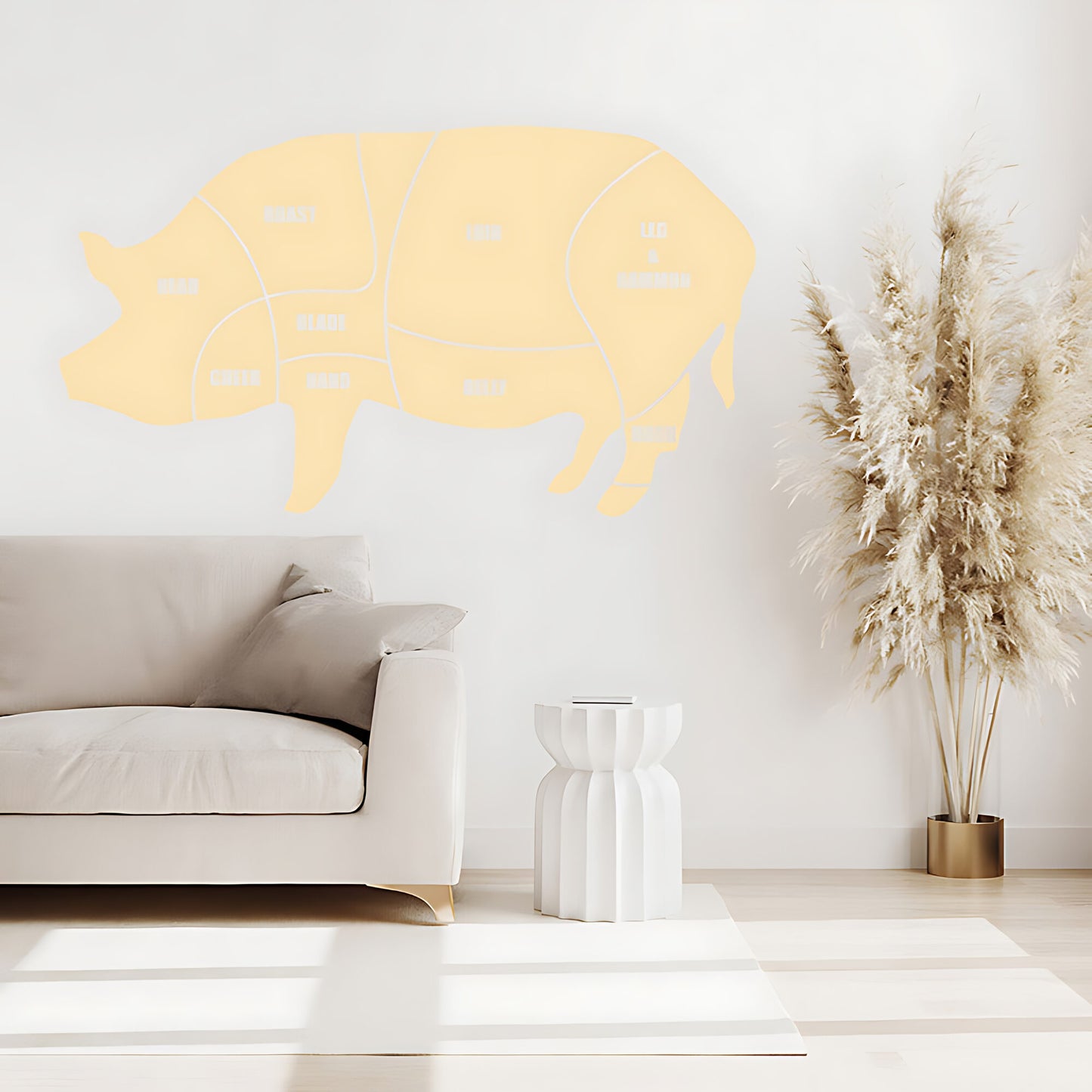 Pork Cuts Wall Sticker