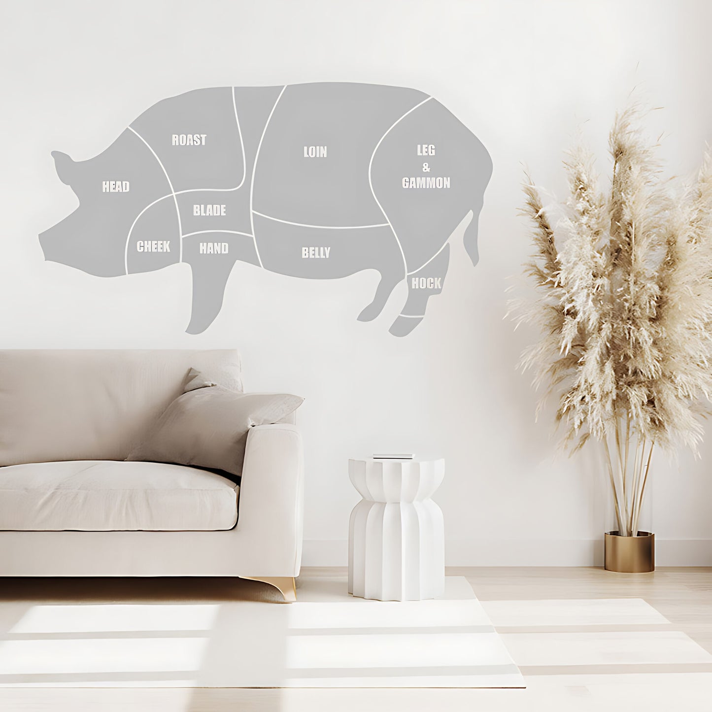 Pork Cuts Wall Sticker
