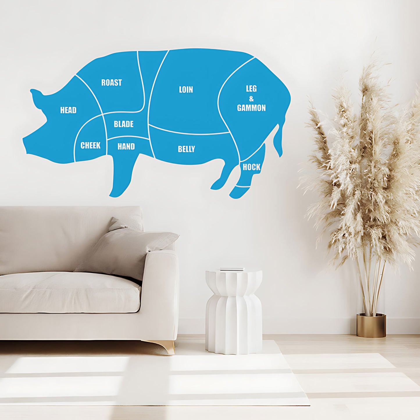 Pork Cuts Wall Sticker