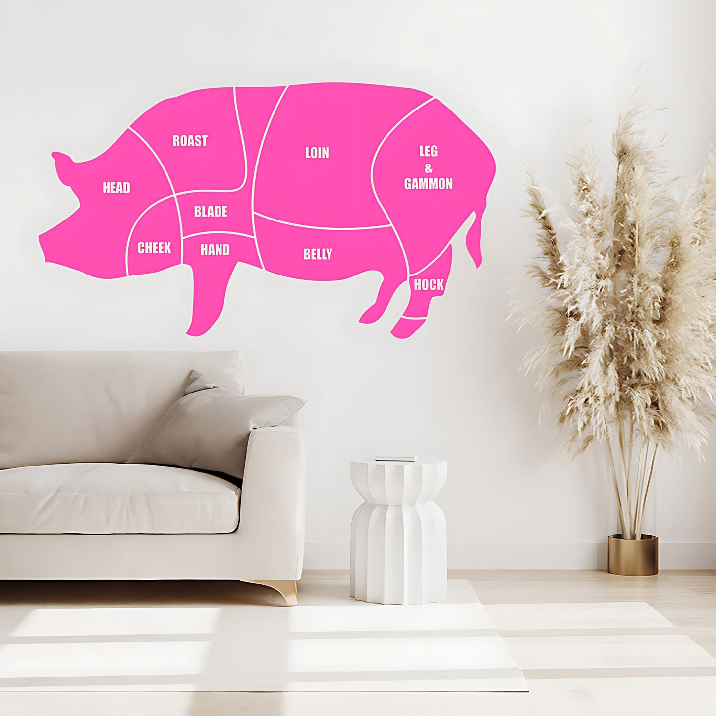 Pork Cuts Wall Sticker