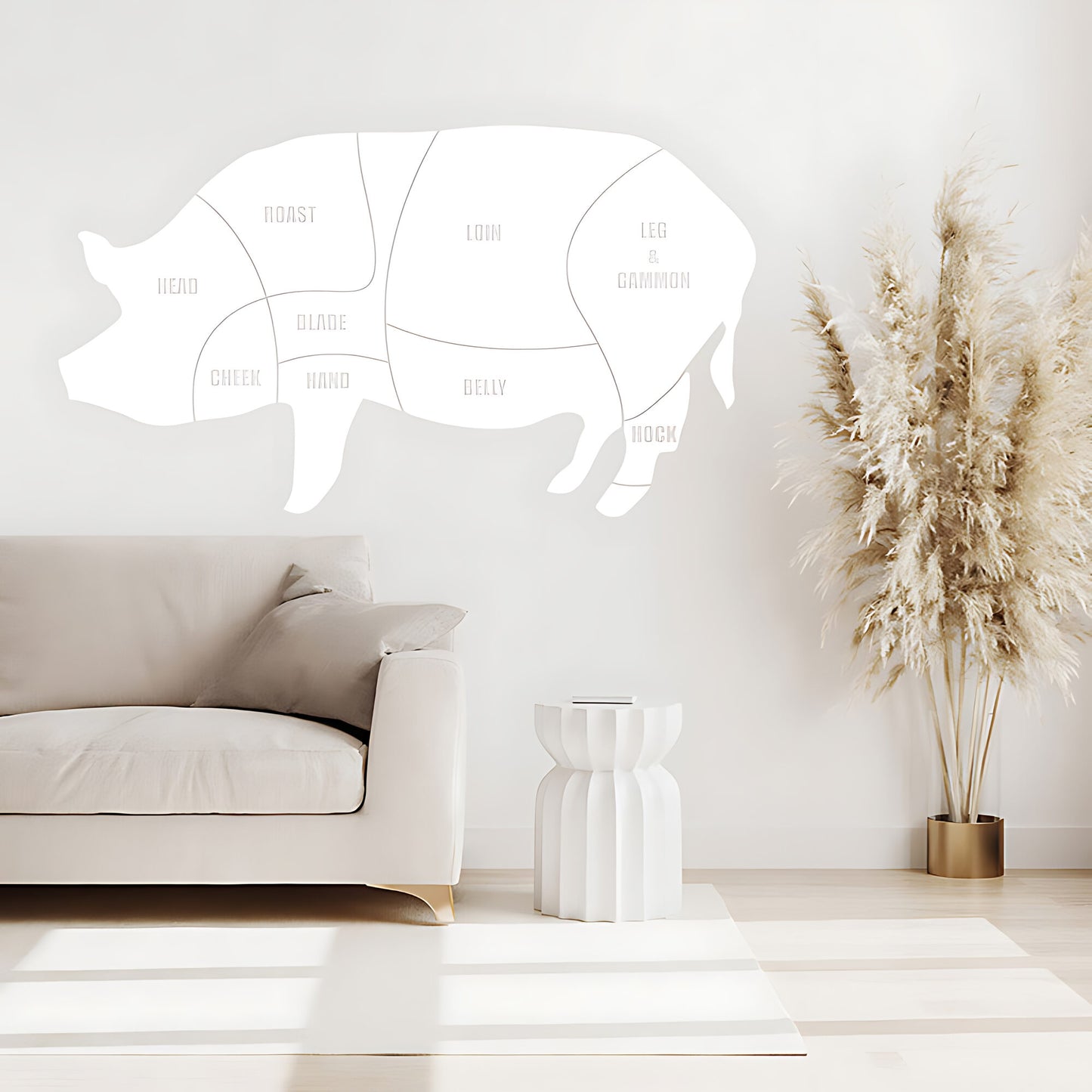 Pork Cuts Wall Sticker