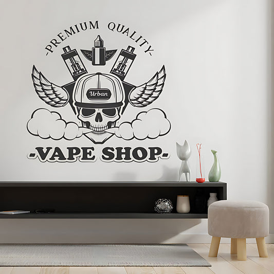 Chic Vaping Quote Wall Decal for Vape Store Decor