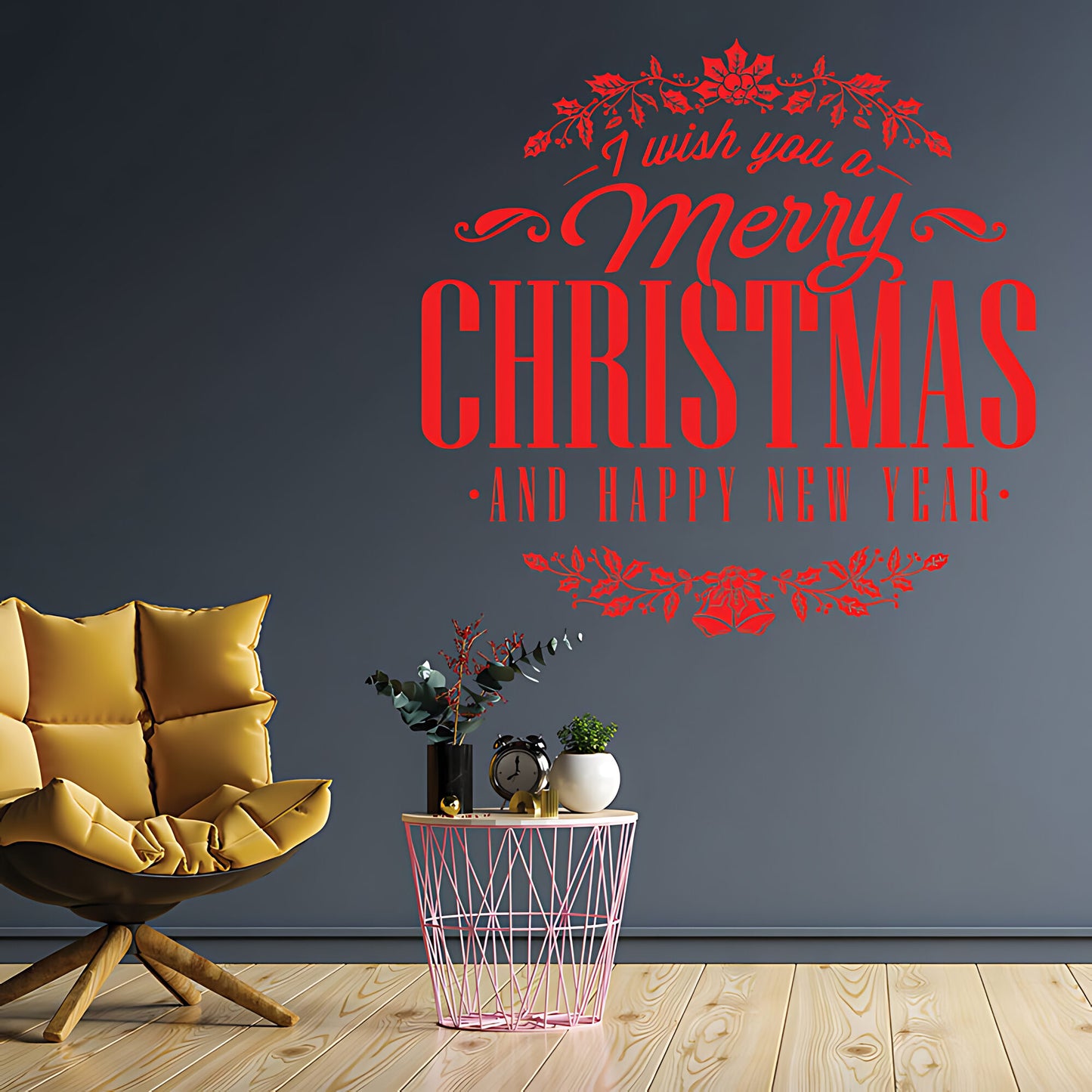 Reindeer Wall Sticker - Christmas Vinyl Decal