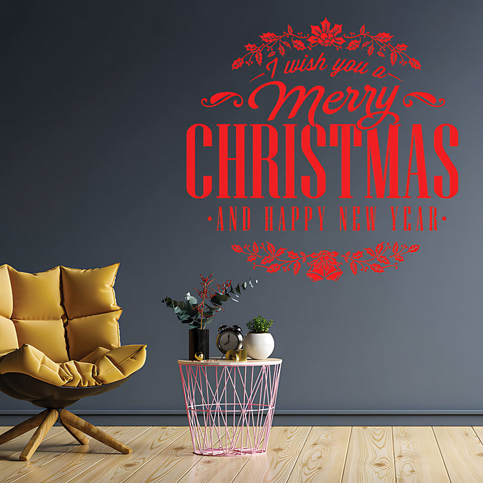 Reindeer Wall Sticker - Christmas Vinyl Decal