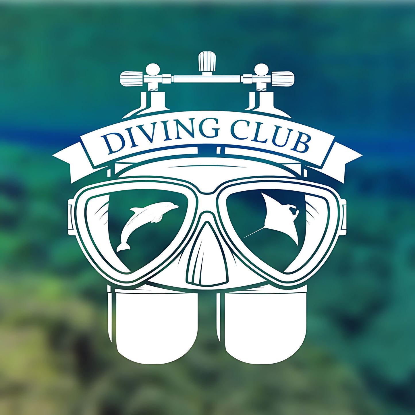 Marine Life Scuba Wall Sticker – Ocean Underwater Vinyl Decal