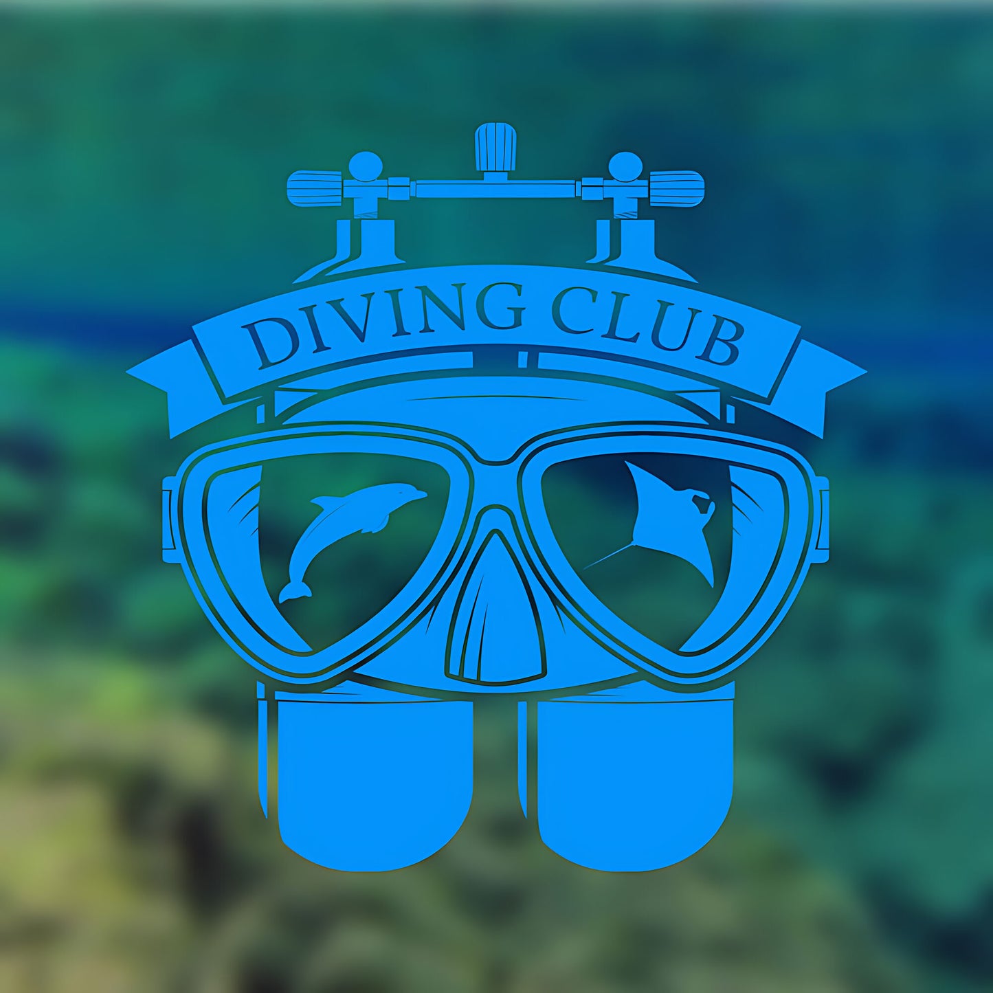 Marine Life Scuba Wall Sticker – Ocean Underwater Vinyl Decal