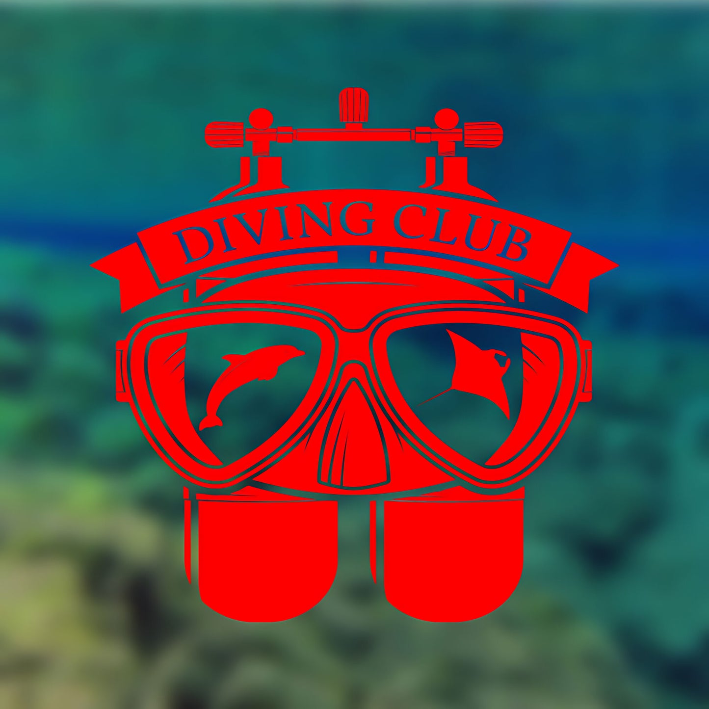 Marine Life Scuba Wall Sticker – Ocean Underwater Vinyl Decal