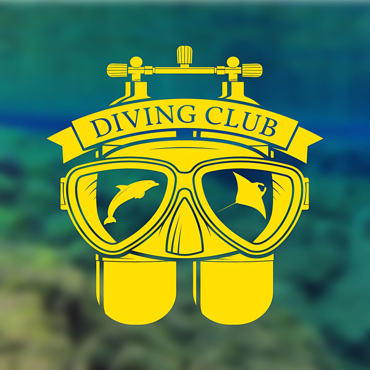 Marine Life Scuba Wall Sticker – Ocean Underwater Vinyl Decal