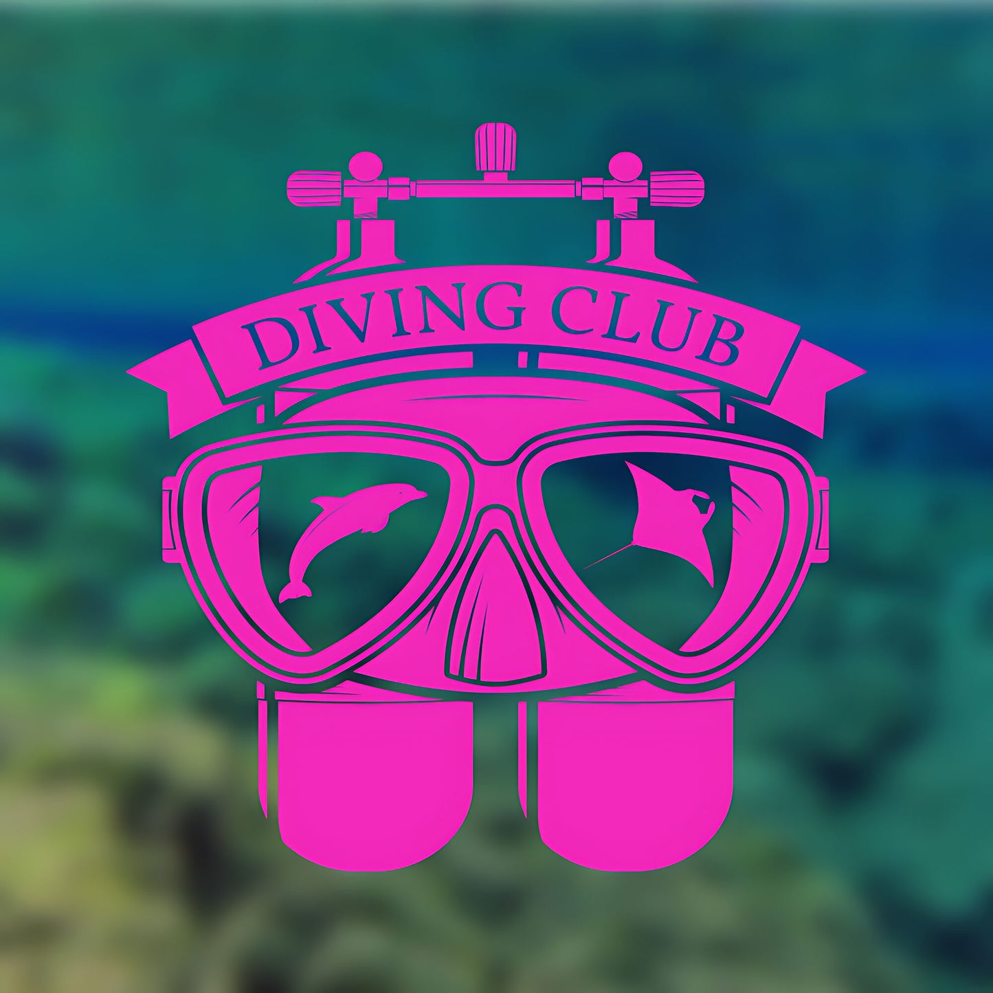 Marine Life Scuba Wall Sticker – Ocean Underwater Vinyl Decal