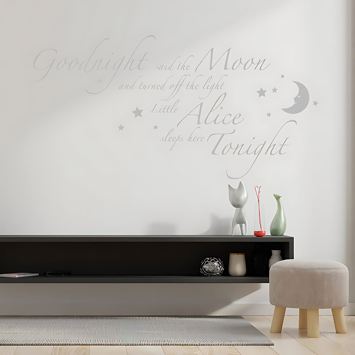 Goodnight Said the Moon Wall Sticker - Nursery Decal