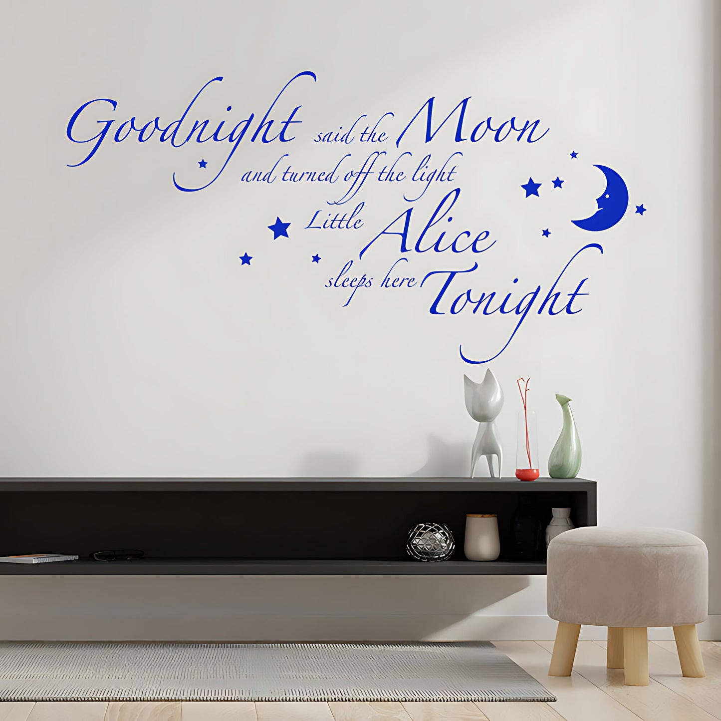 Goodnight Said the Moon Wall Sticker - Nursery Decal