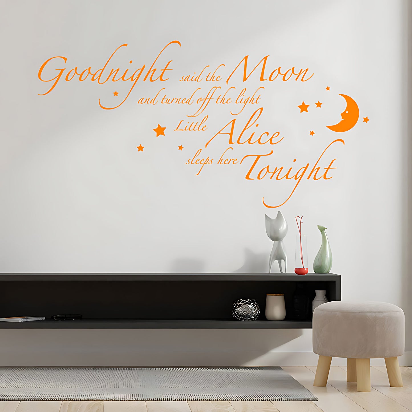 Goodnight Said the Moon Wall Sticker - Nursery Decal
