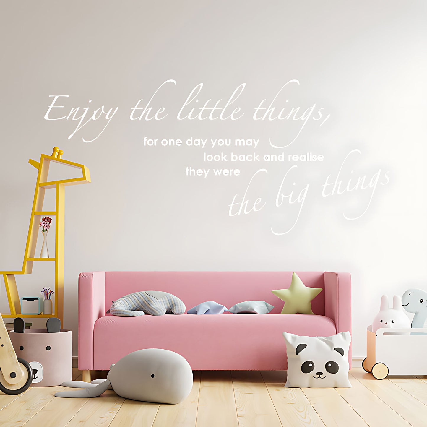 Enjoy the Little Things Wall Sticker - Quote Decal