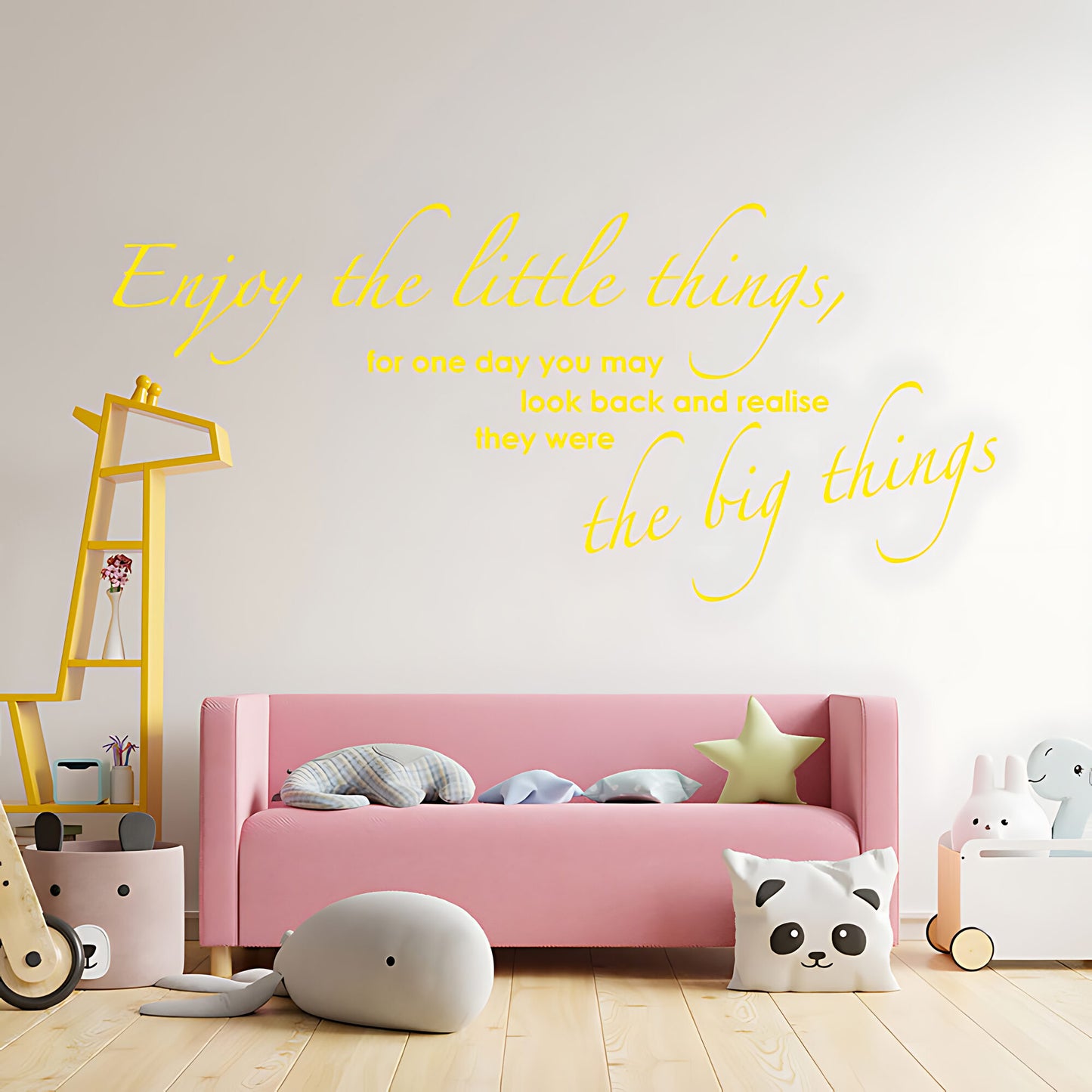 Enjoy the Little Things Wall Sticker - Quote Decal