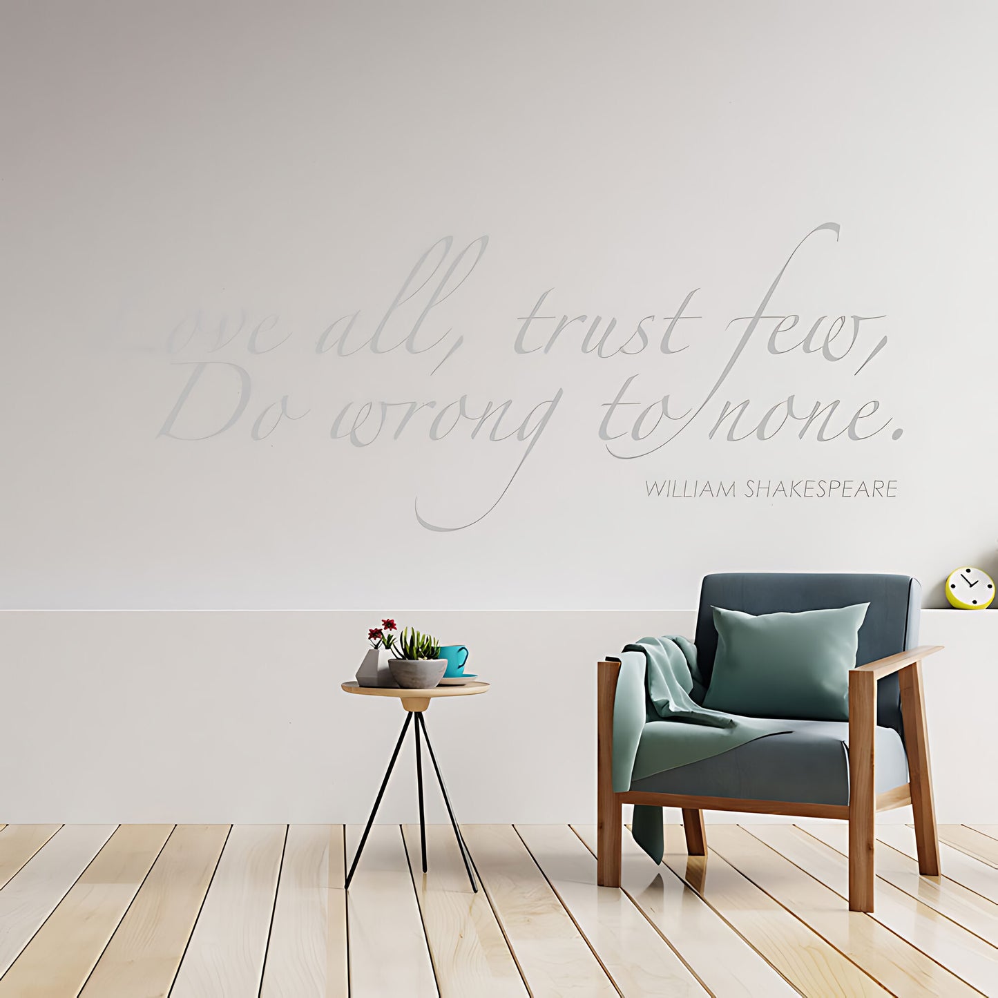 Love All Trust Few Wall Sticker - Shakespeare Quote