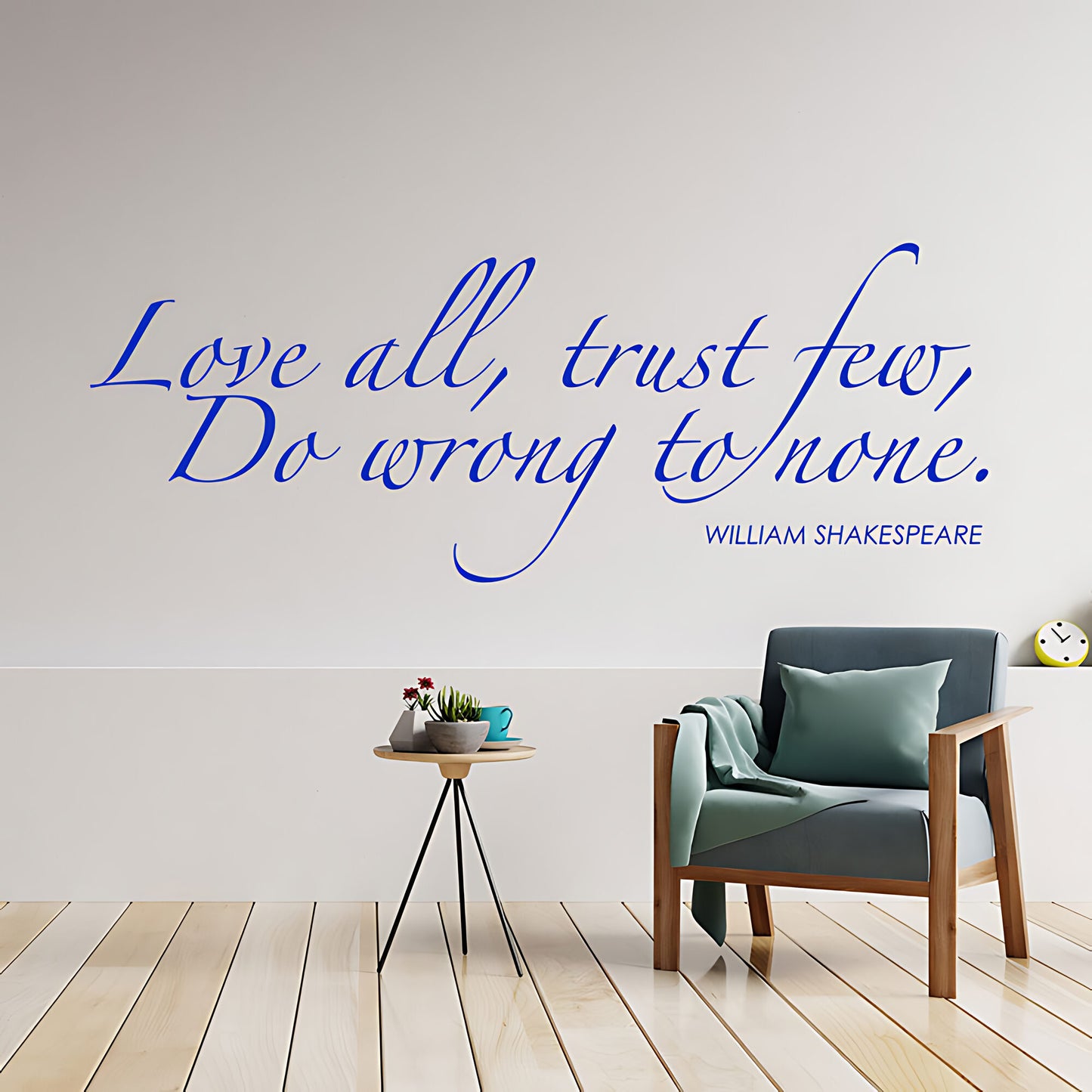 Love All Trust Few Wall Sticker - Shakespeare Quote