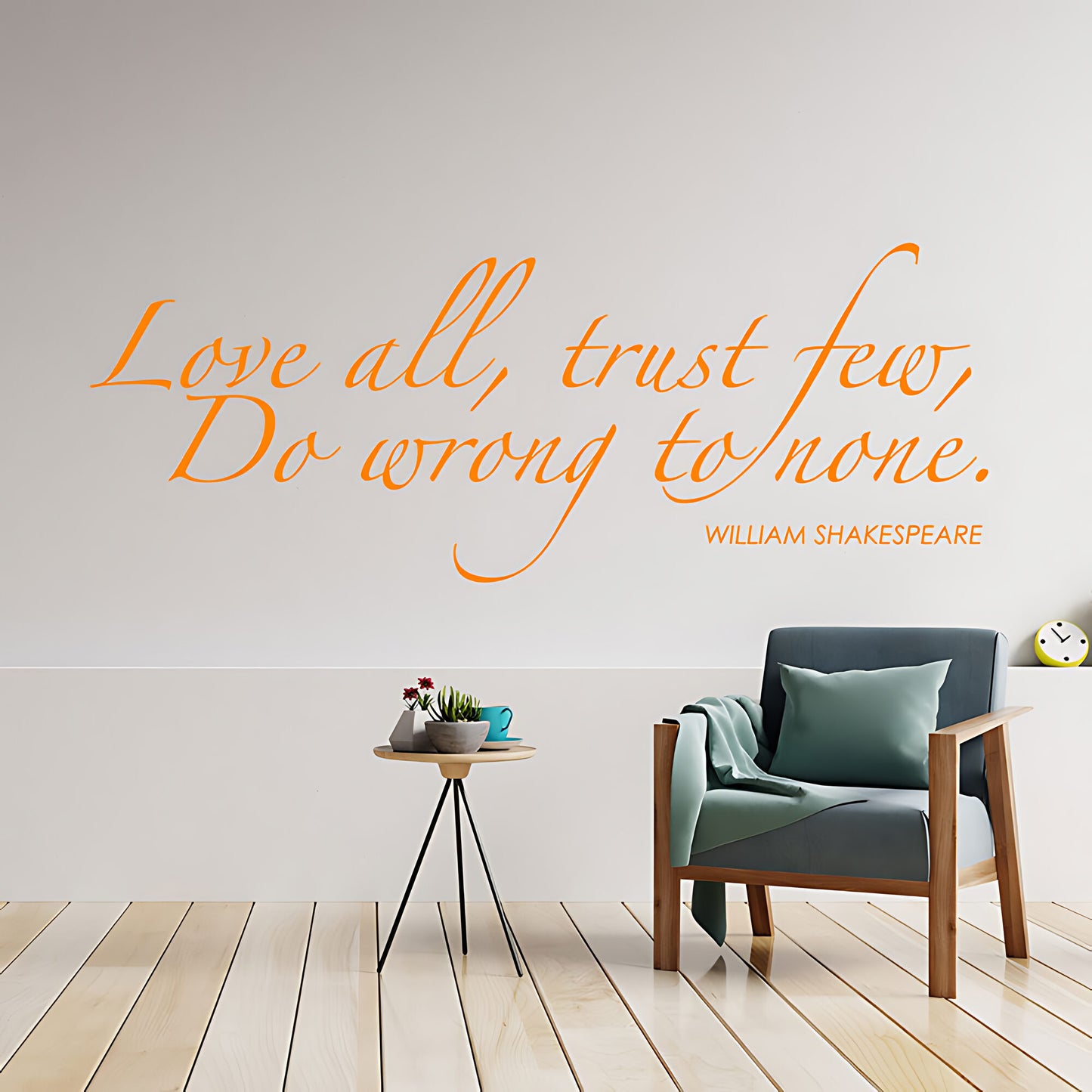 Love All Trust Few Wall Sticker - Shakespeare Quote