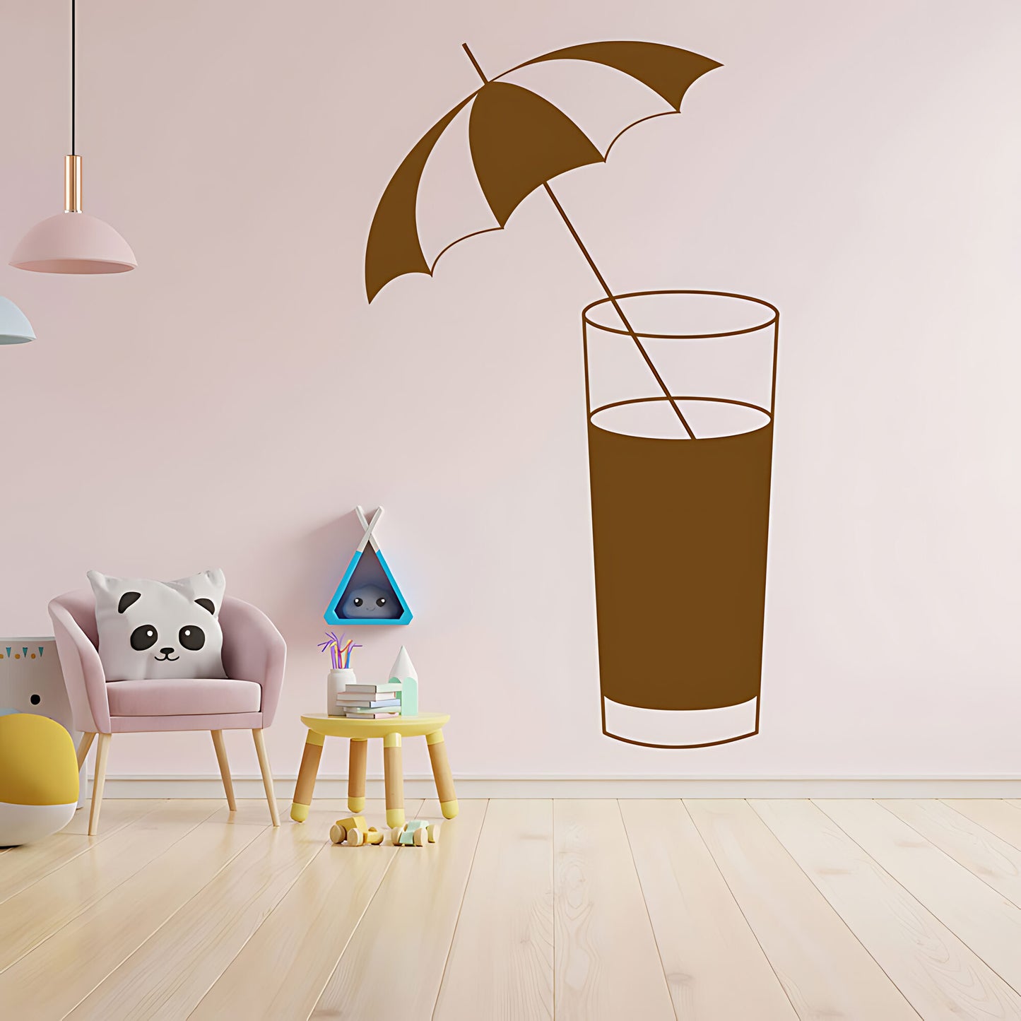 Cocktail Glass Wall Sticker - Bar Vinyl Decal