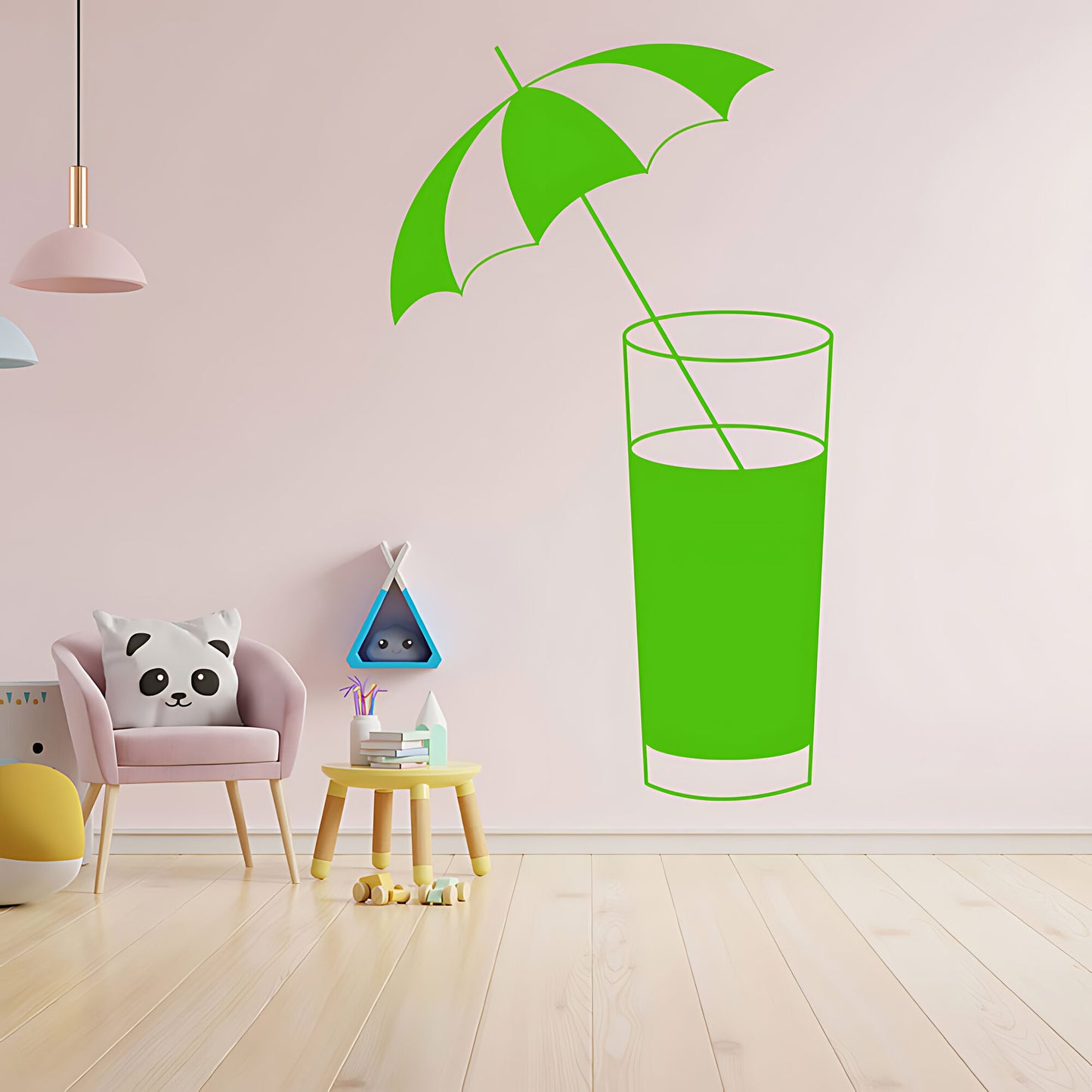 Cocktail Glass Wall Sticker - Bar Vinyl Decal