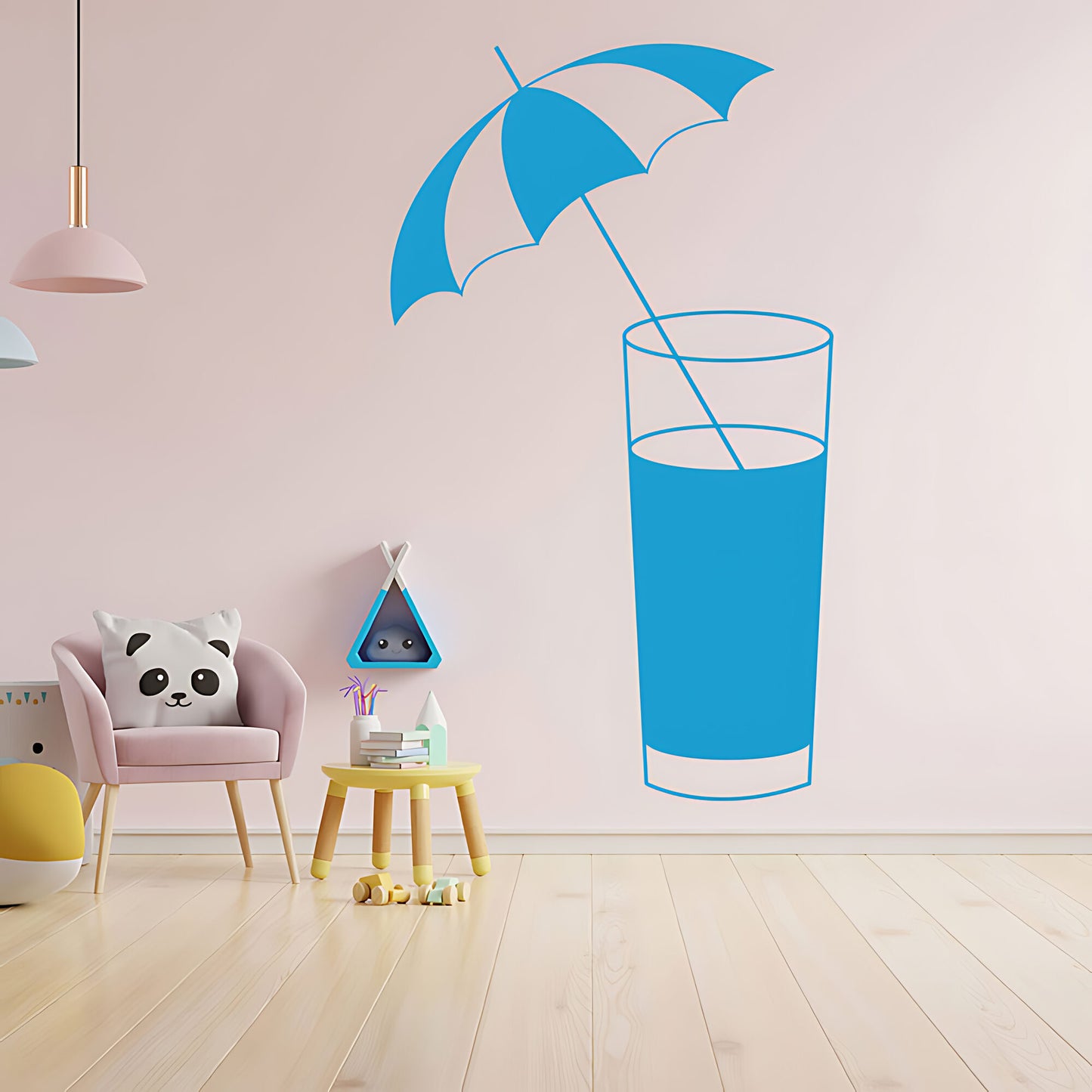Cocktail Glass Wall Sticker - Bar Vinyl Decal