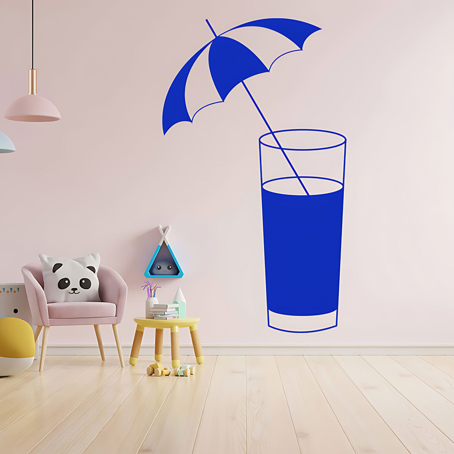 Cocktail Glass Wall Sticker - Bar Vinyl Decal