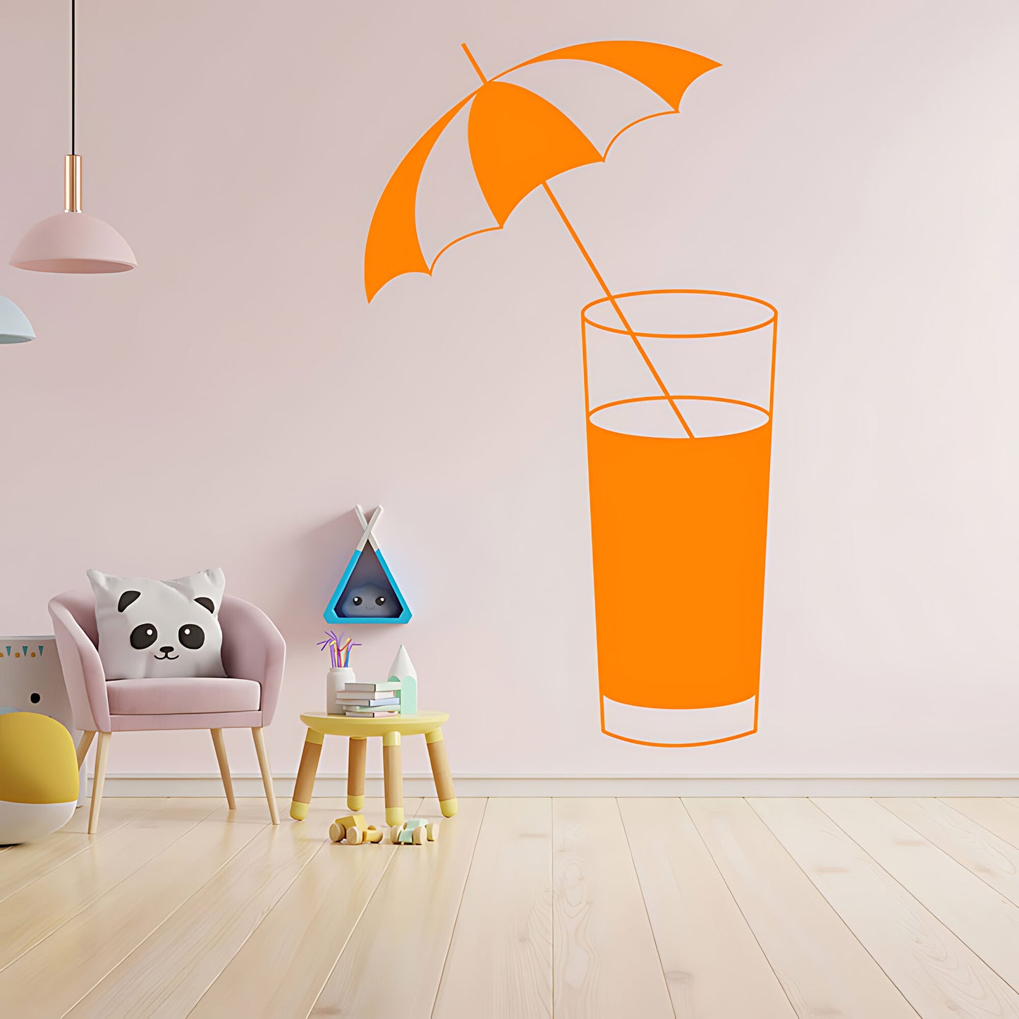 Cocktail Glass Wall Sticker - Bar Vinyl Decal