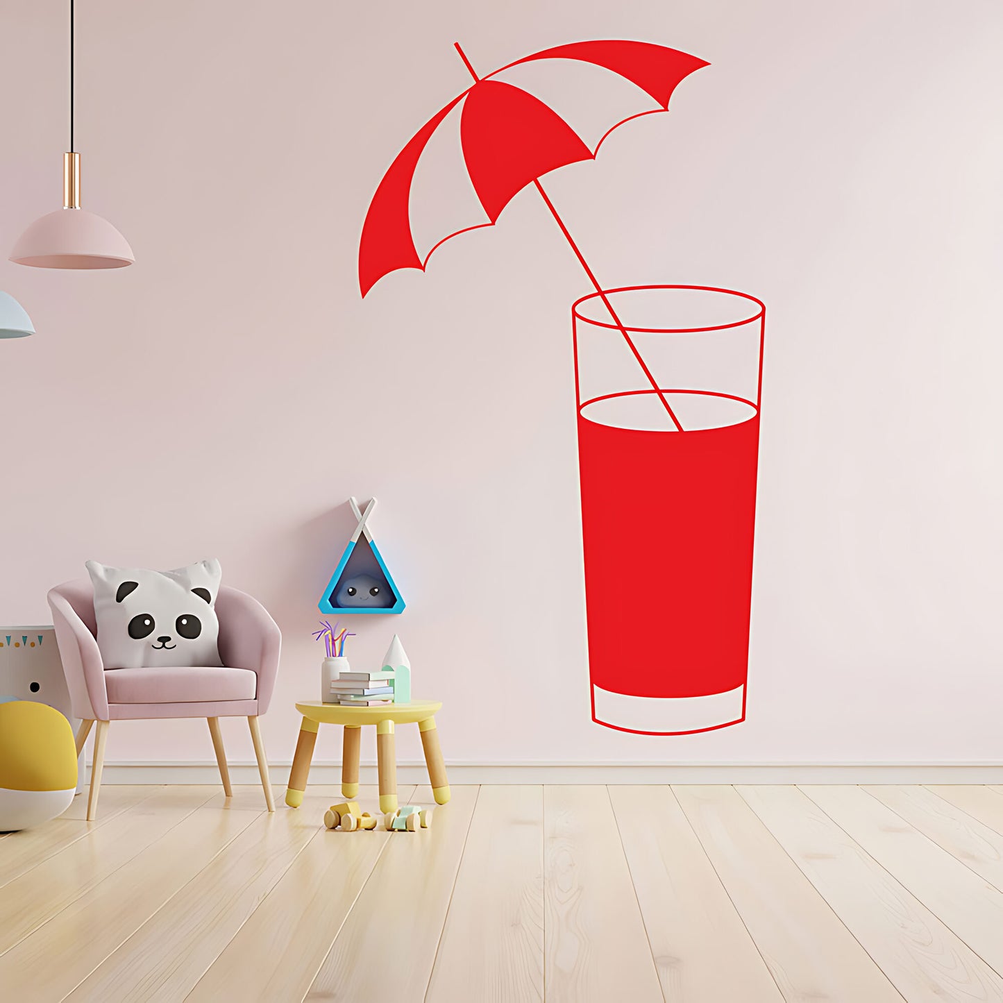 Cocktail Glass Wall Sticker - Bar Vinyl Decal