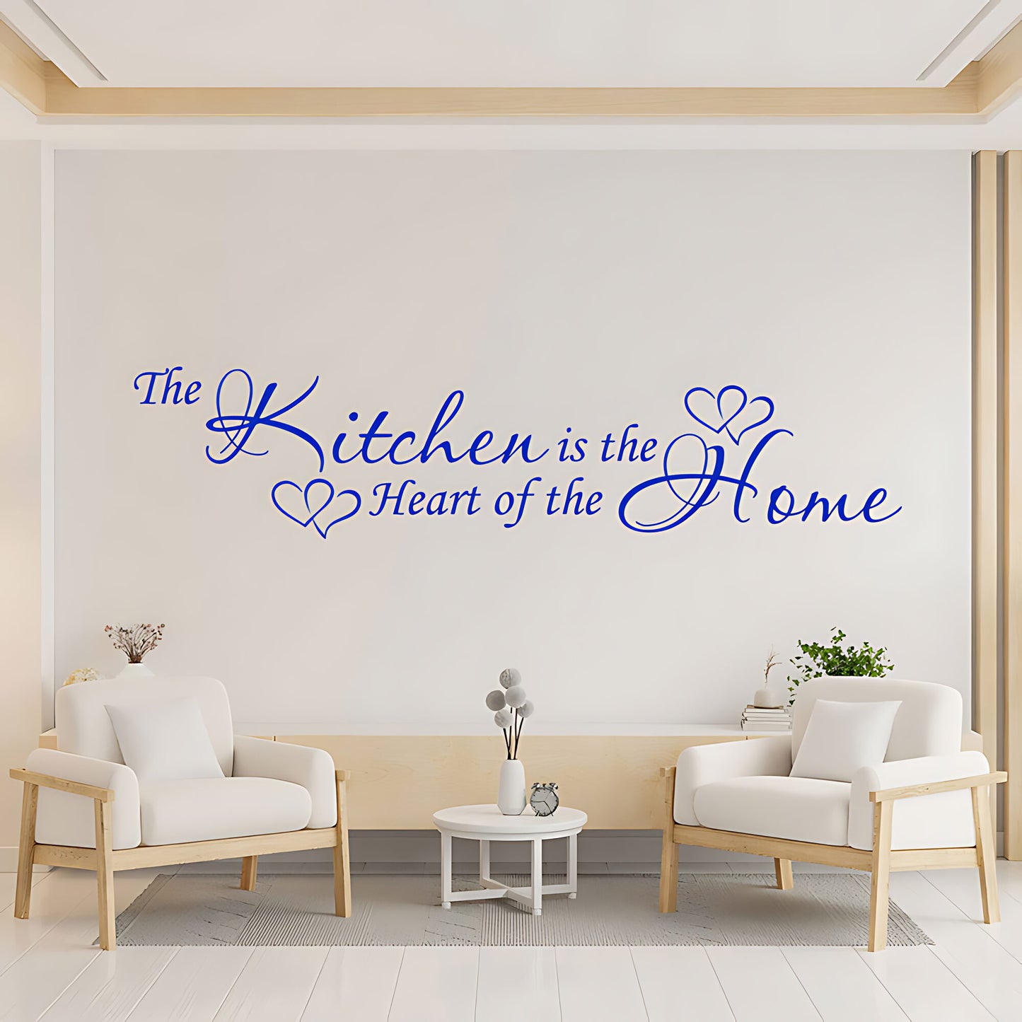 The Kitchen Is the Heart of the Home Wall Sticker – Cursive Script Decal