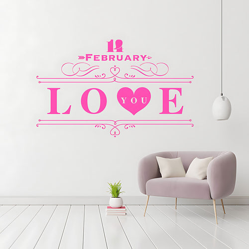 Love Heart Valentine's Day Window Sticker – Shop Window Vinyl Decal