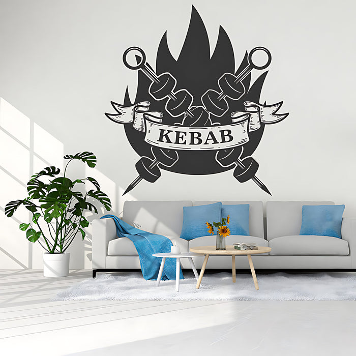 Kebab Wall Sticker - Fun Decor for Restaurant, Cafe & Takeaway