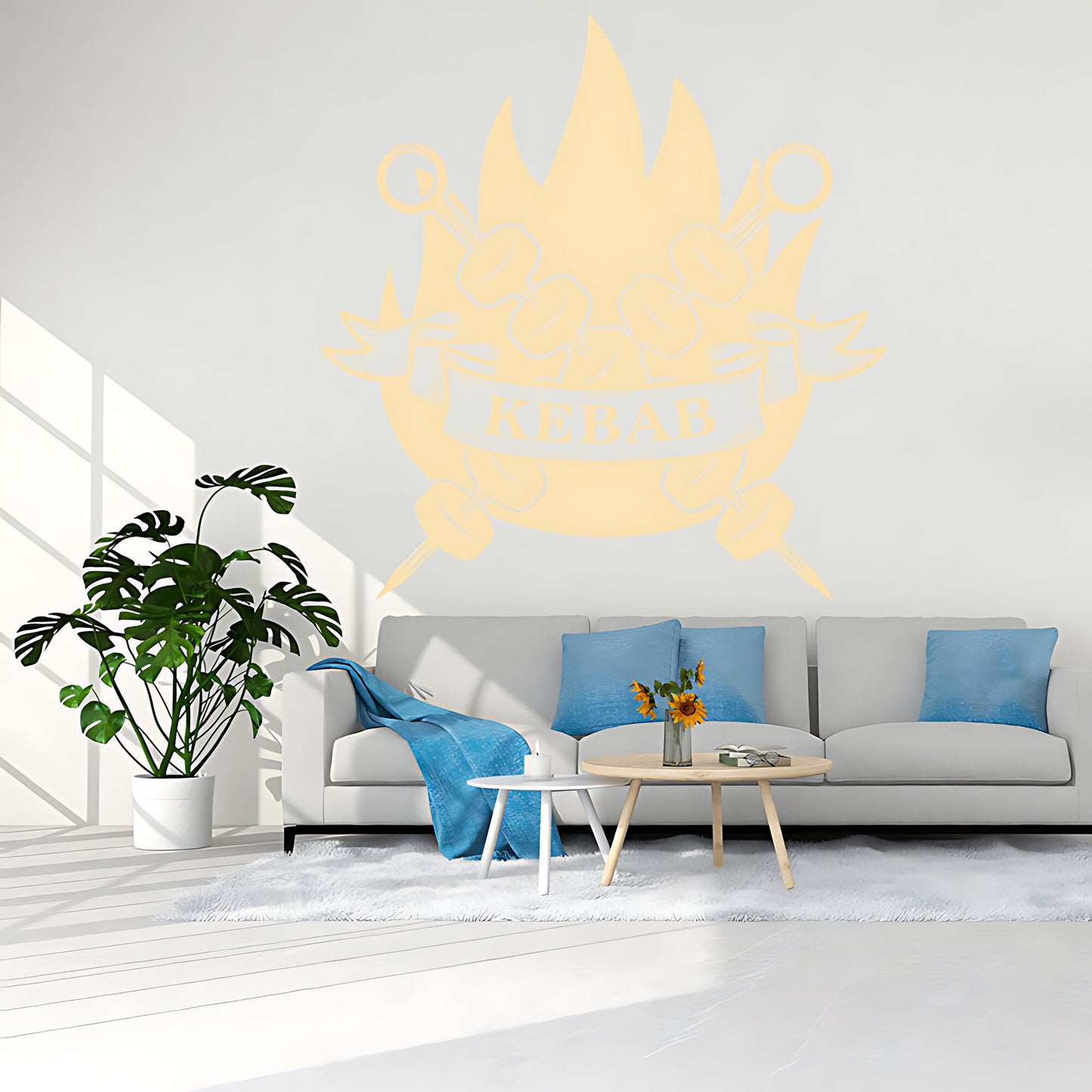 Kebab Wall Sticker - Fun Decor for Restaurant, Cafe & Takeaway