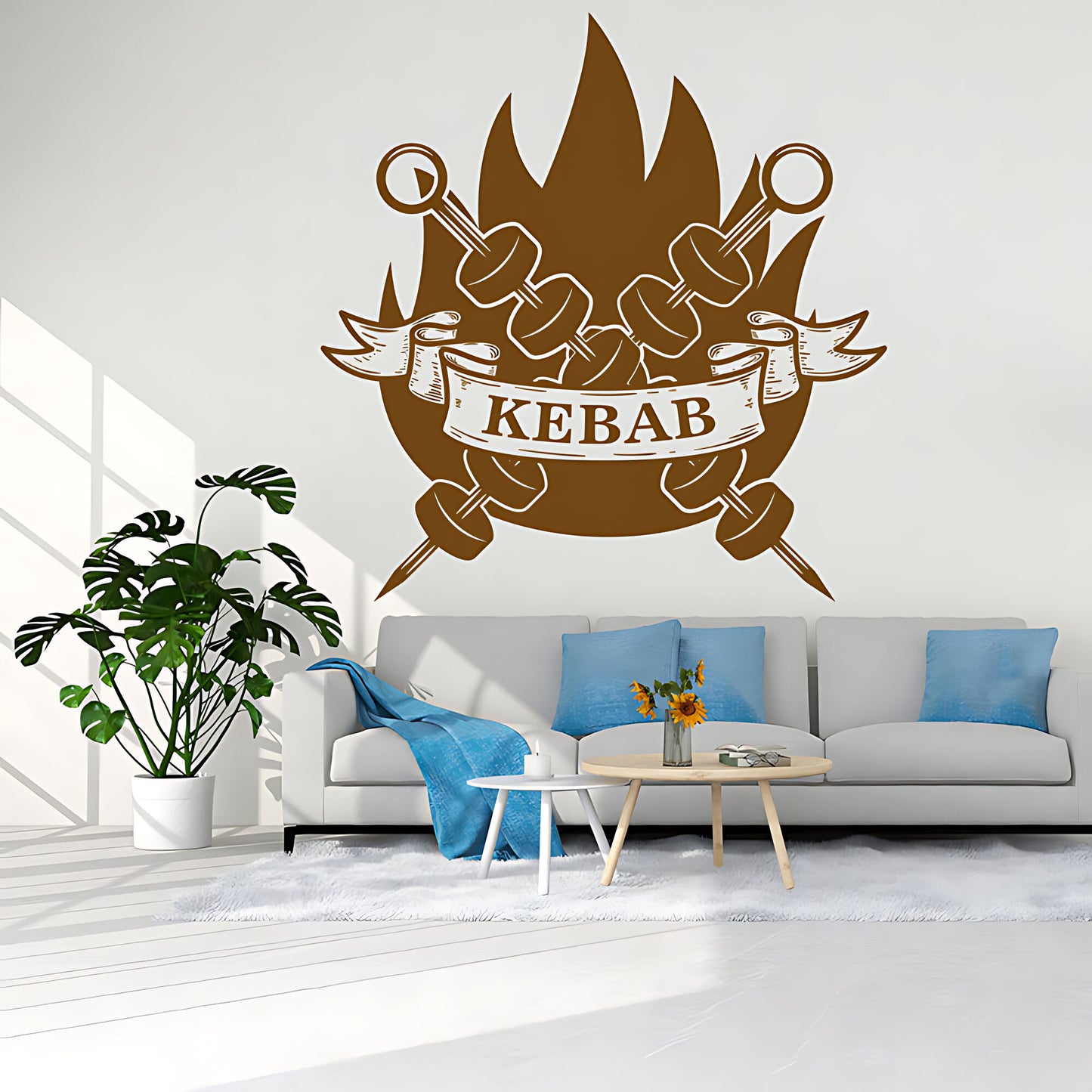Kebab Wall Sticker - Fun Decor for Restaurant, Cafe & Takeaway