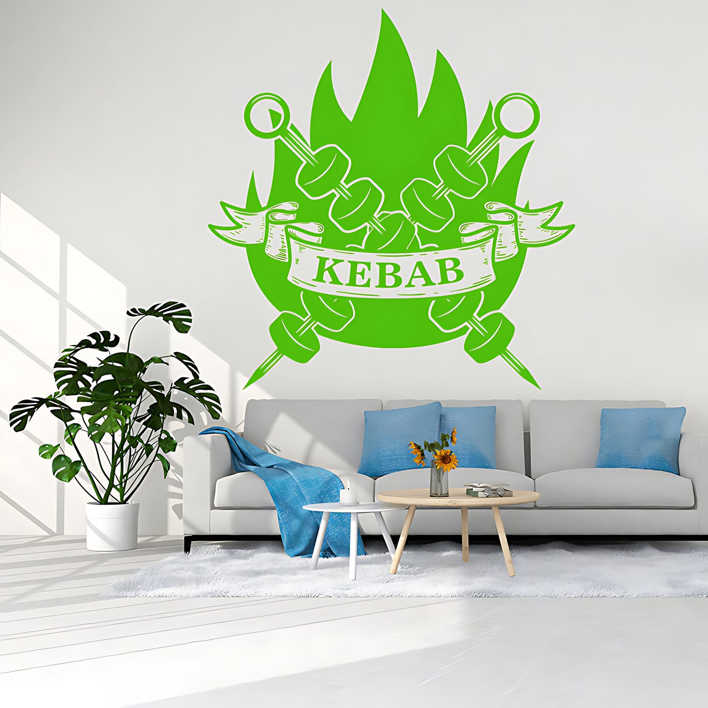 Kebab Wall Sticker - Fun Decor for Restaurant, Cafe & Takeaway