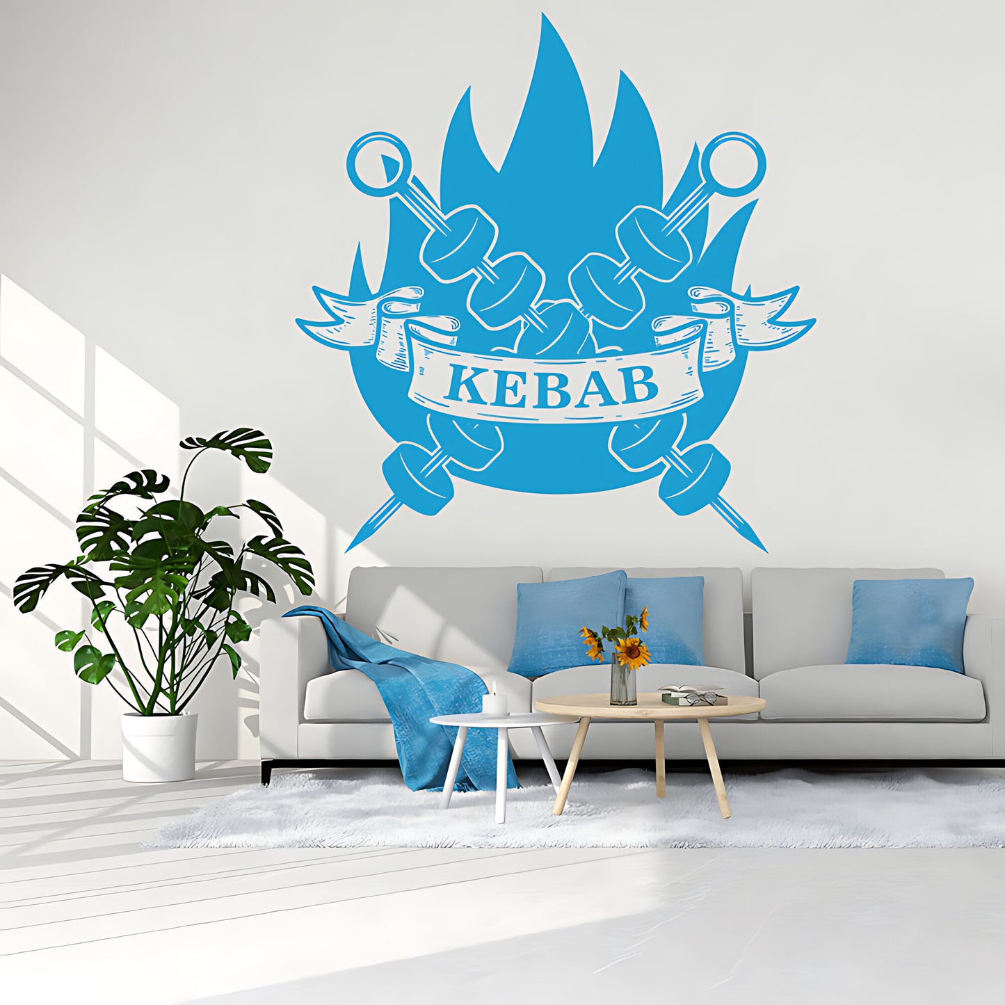 Kebab Wall Sticker - Fun Decor for Restaurant, Cafe & Takeaway