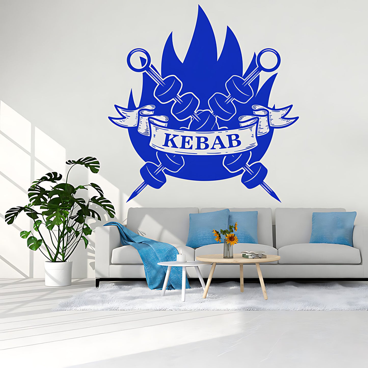 Kebab Wall Sticker - Fun Decor for Restaurant, Cafe & Takeaway