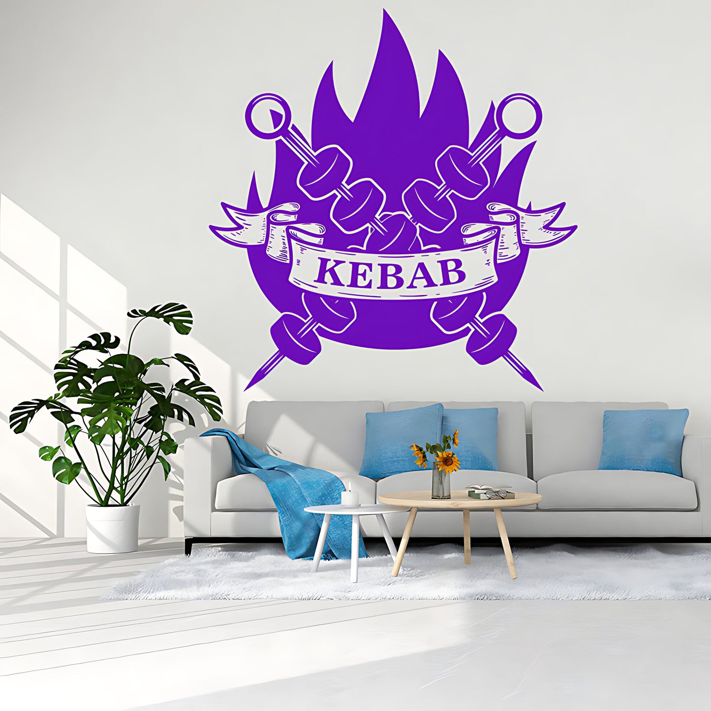 Kebab Wall Sticker - Fun Decor for Restaurant, Cafe & Takeaway