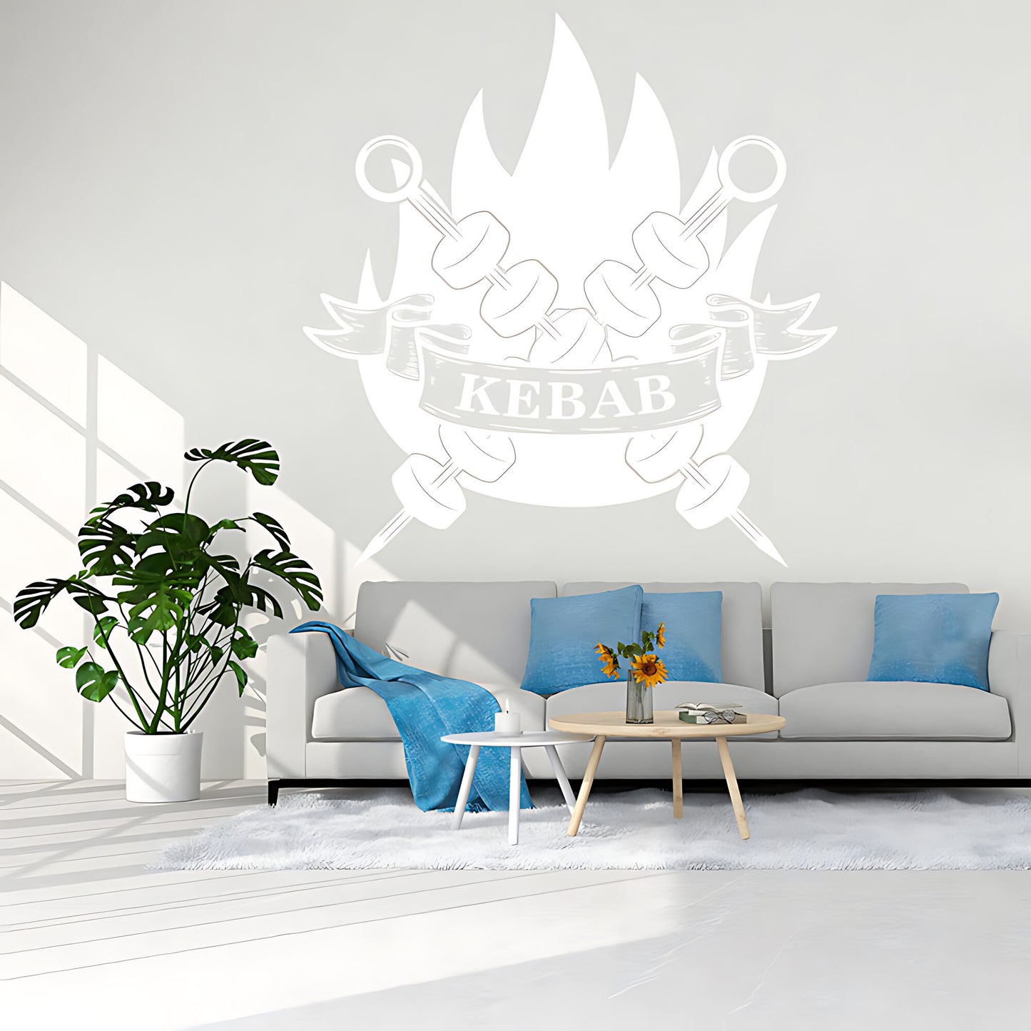 Kebab Wall Sticker - Fun Decor for Restaurant, Cafe & Takeaway